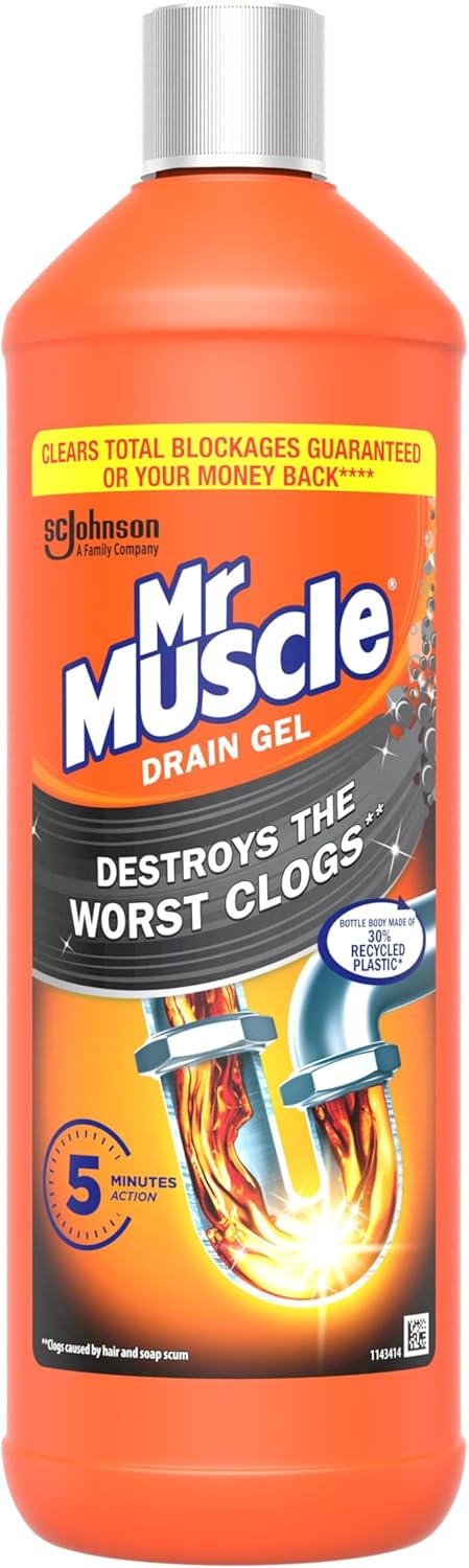 Mr Muscle - Power Gel Drain Unblocker Sink & Drain Cleaner