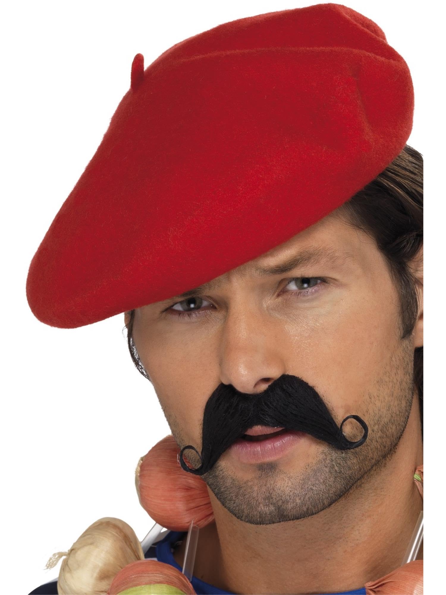 Smiffys French Red Beret, Adult Fancy Dress Hat for Costume Parties