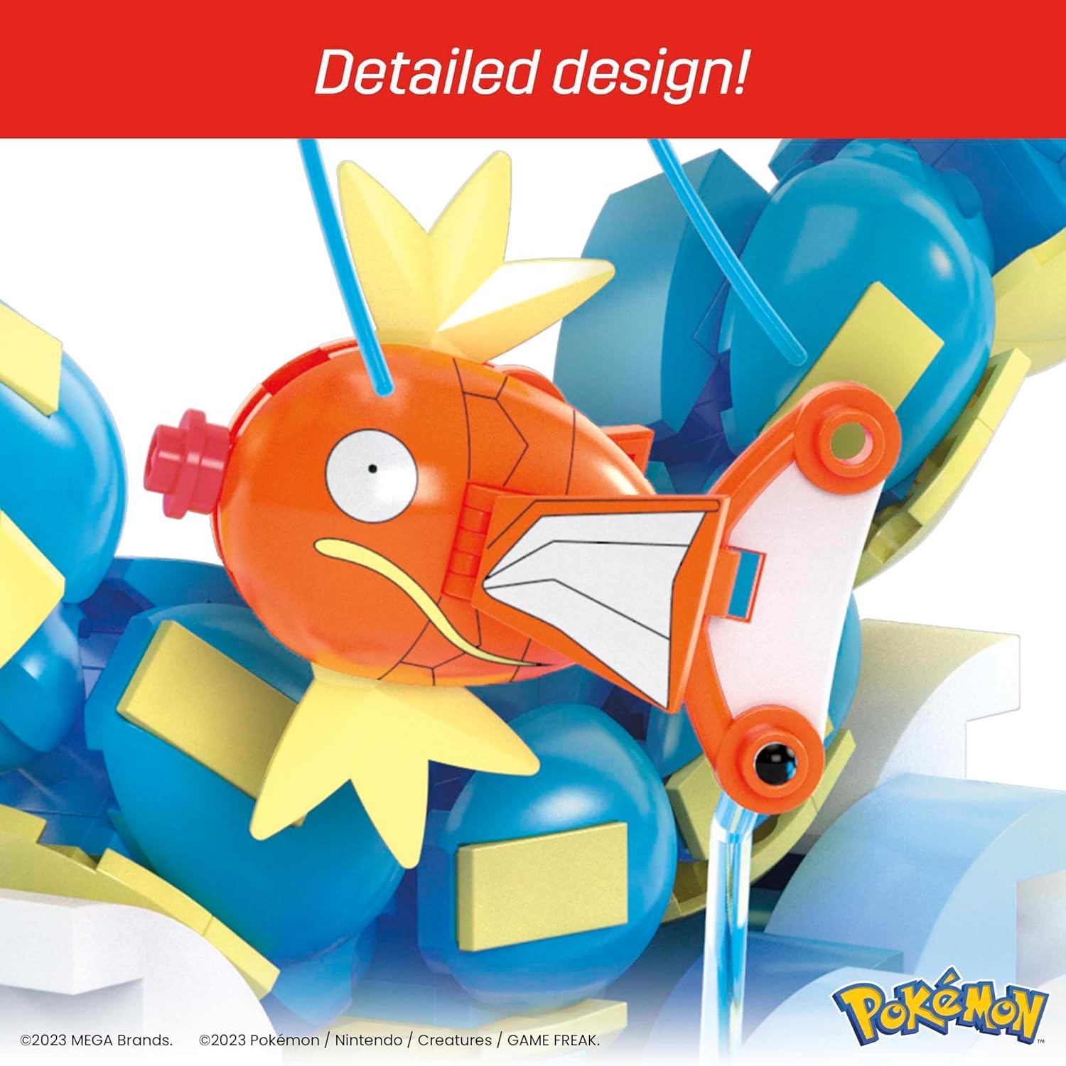 MEGA Pokémon Action Figure Building Toys Set for Kids, Magikarp Evolution Set wi