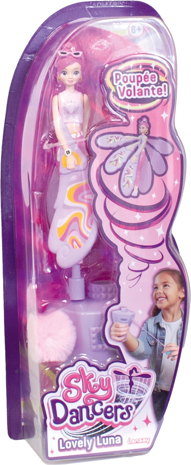 Sky Dancers: Lovely Luna - Dazzling Flying Doll Toy for Kids 5+