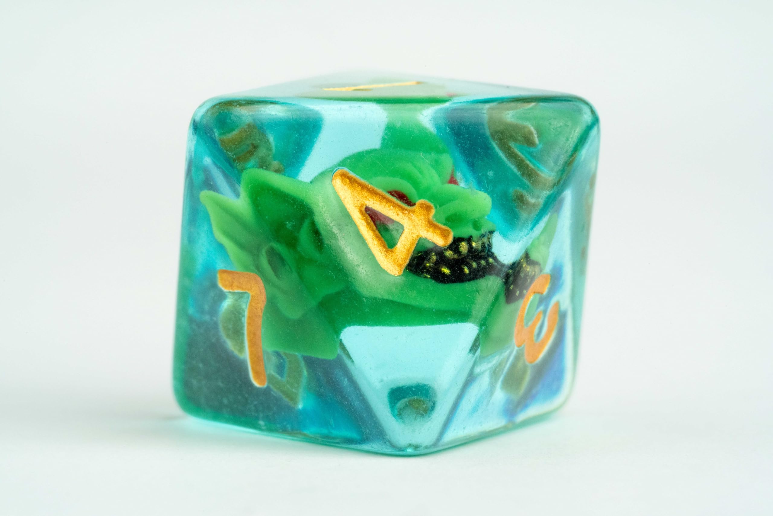 Metallic Dice Games Pathfinder Goblin Inclusion Dice Set