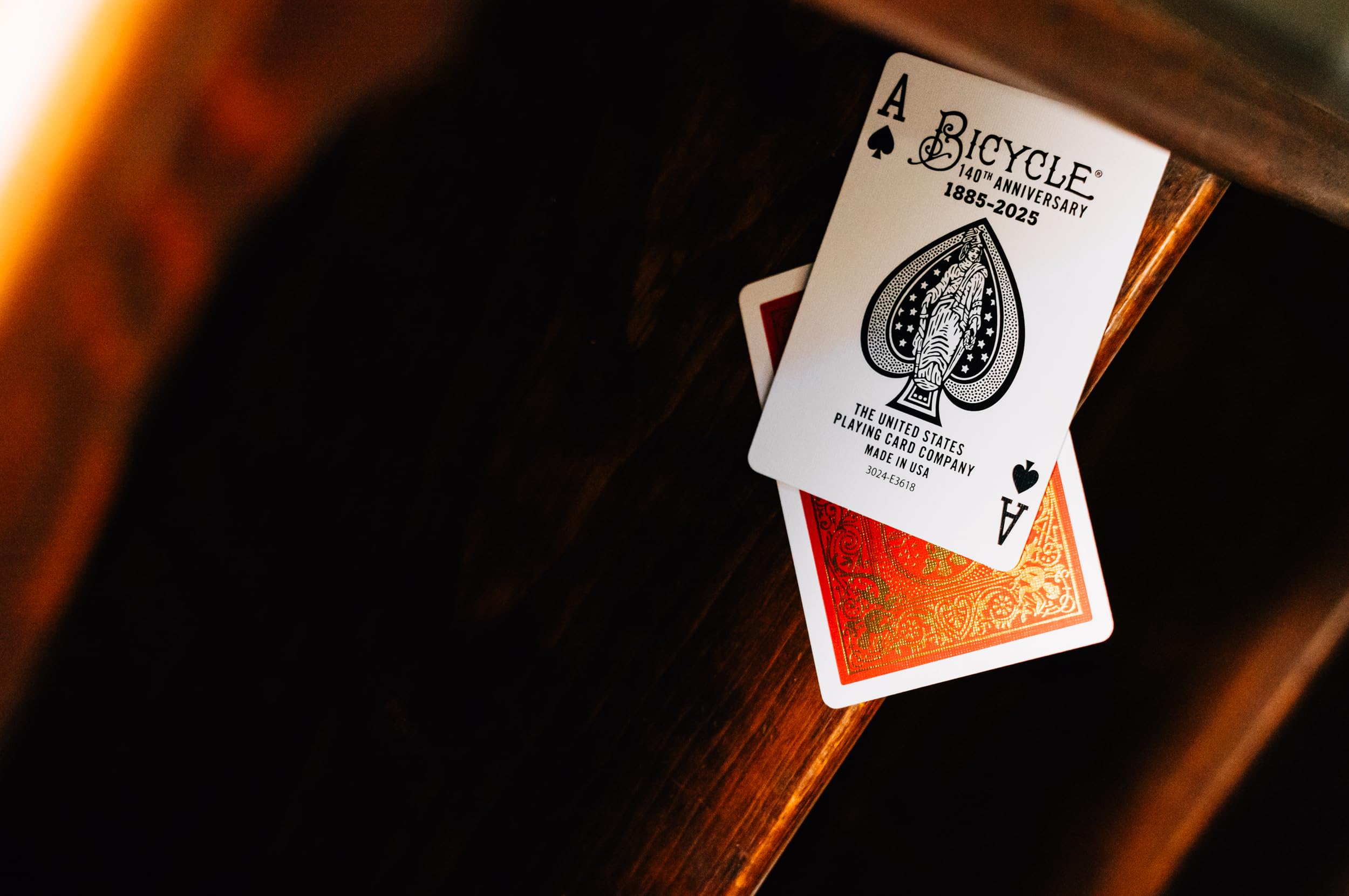 Bicycle 140th Year Anniversary Playing Cards Red and Gold Foil