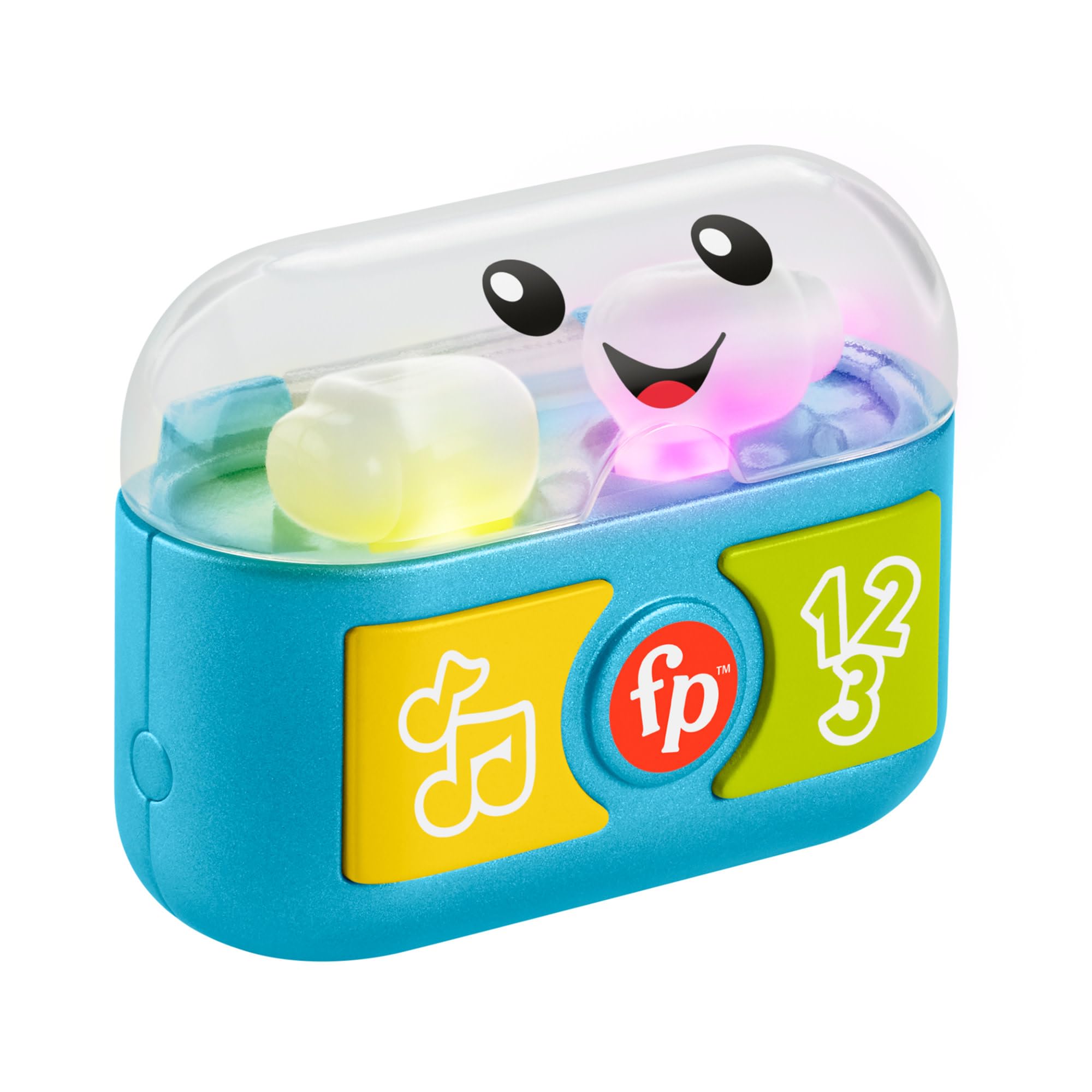 Fisher-Price Laugh & Learn Play Along Ear Buds - Interactive Musical Toy for Babies & Toddlers