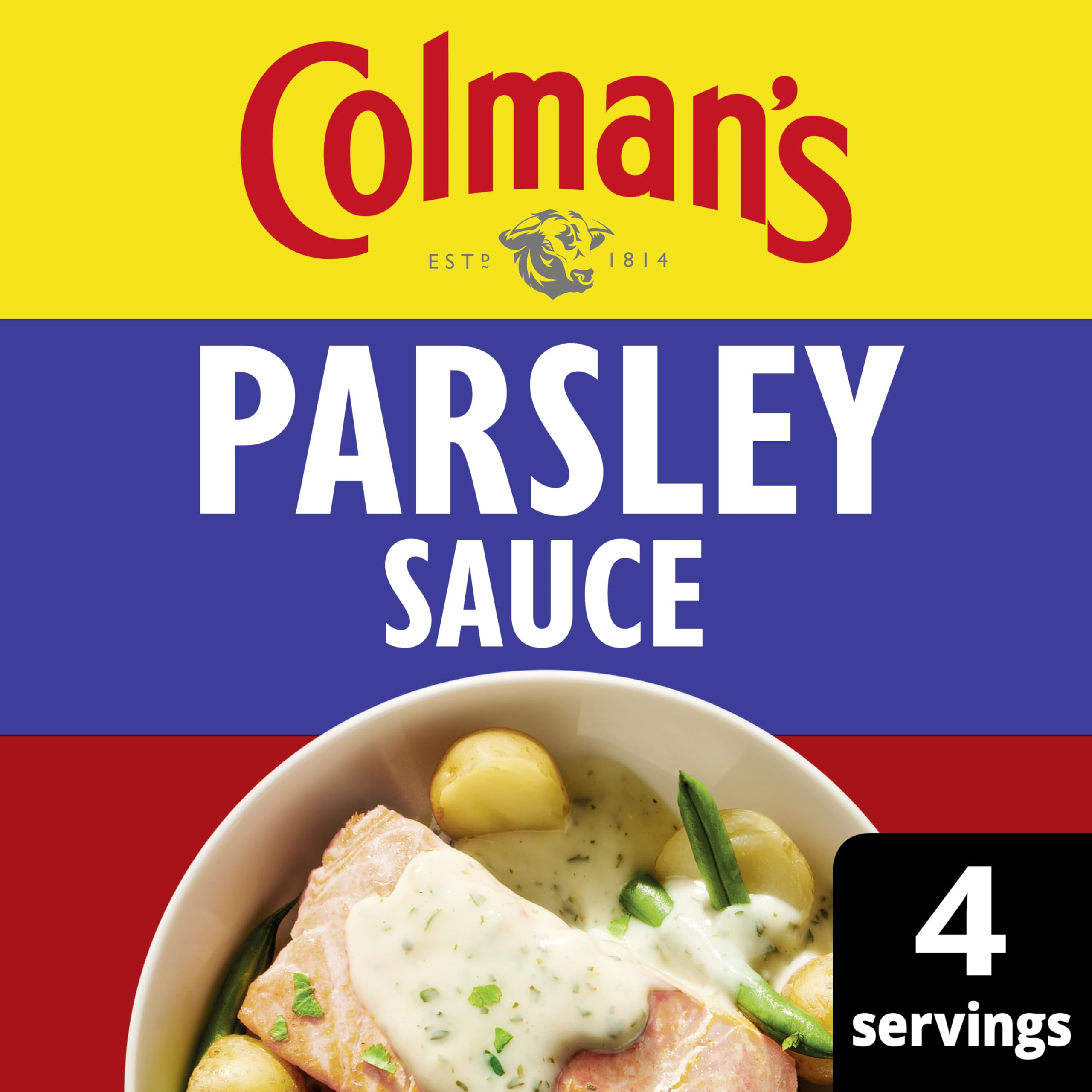 Colman's Parsley Sauce Mix with Herbs and Spices - Quick Vegan Cooking Sauce for Midweek Meals