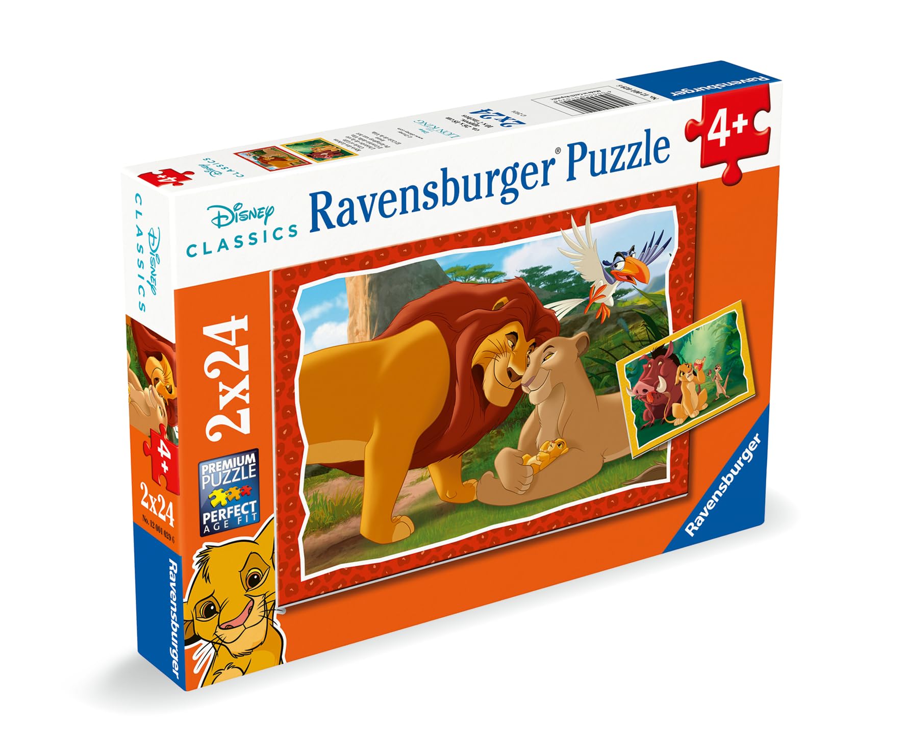 Ravensburger Disney Lion King 2x 24-Piece Jigsaw Puzzles for Kids - Educational Toys for Children 4 Years and Up