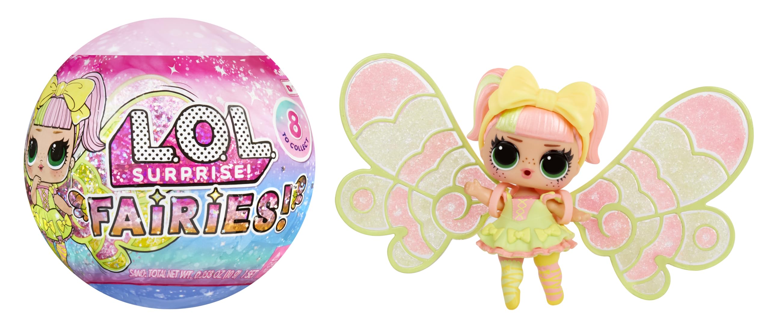 L.O.L. Surprise! Fairies Tots - 8 Collectible Dolls with Customizable Fairy Wings