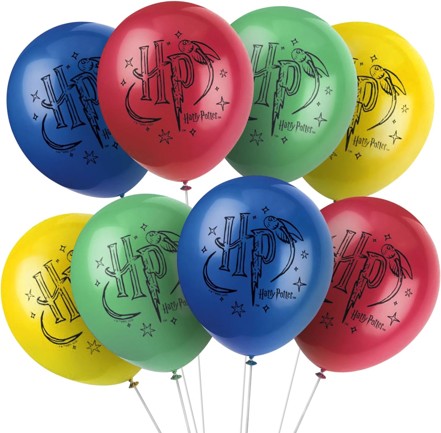 Unique Harry Potter Latex Balloons - Party Decorations Pack of 8