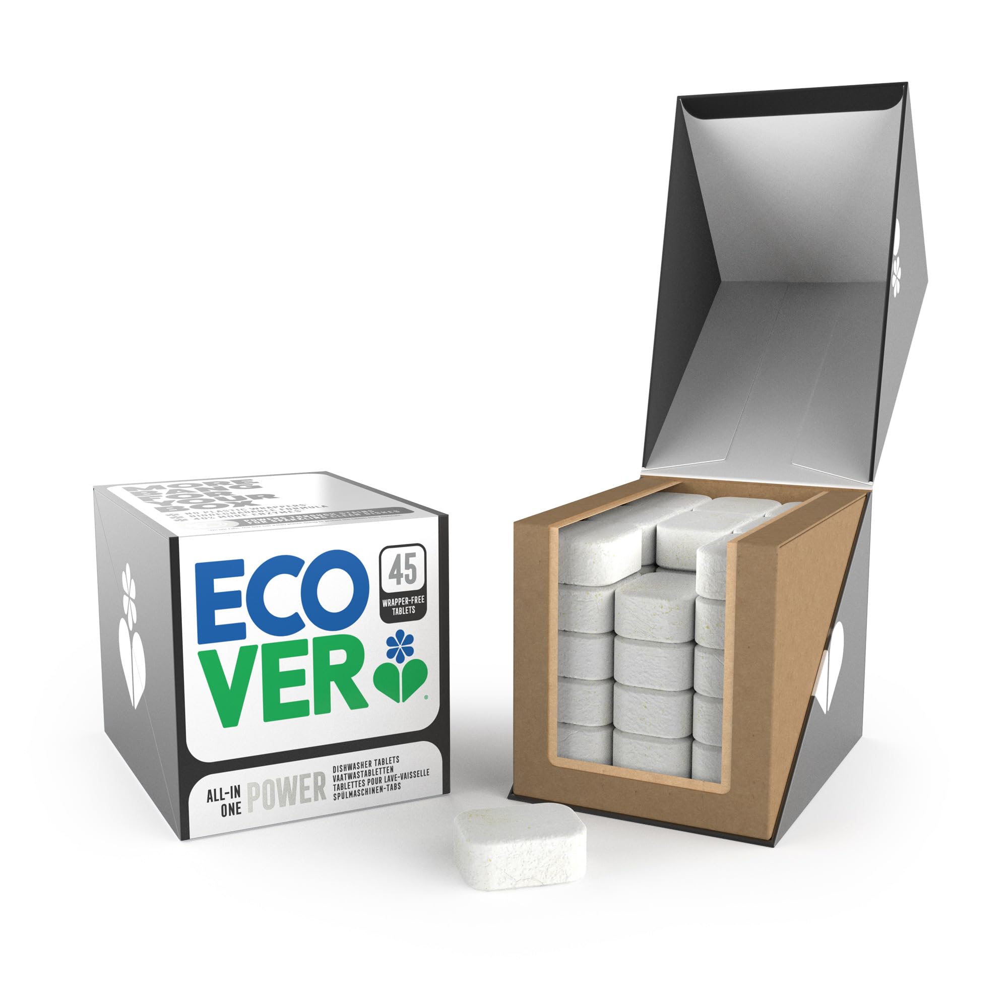 Ecover - All-In-One Power Dishwasher Tablets with Salt & Rinse Aid