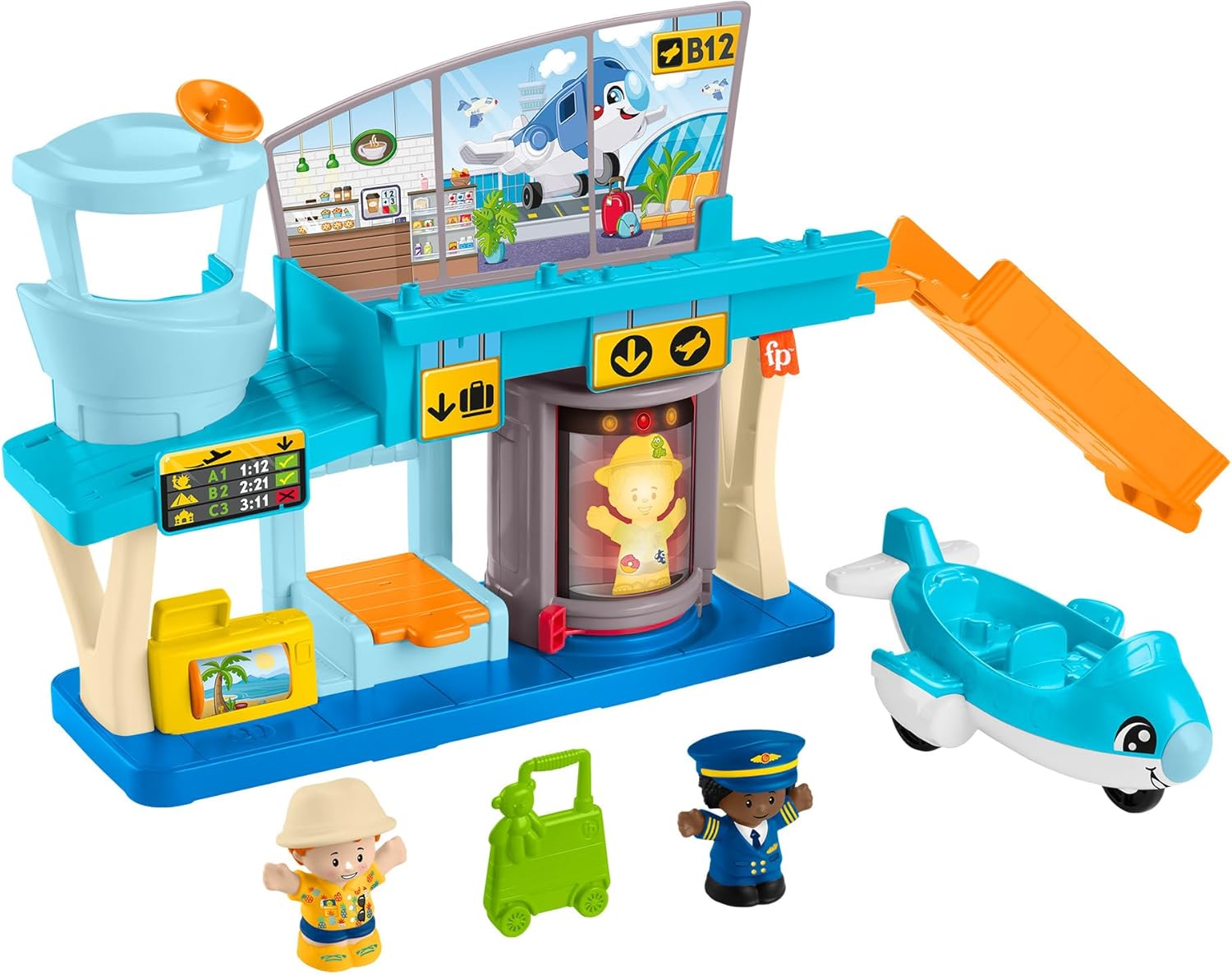 Fisher-Price Little People Airport Playset - Pretend Play for Toddlers 1-5 Years