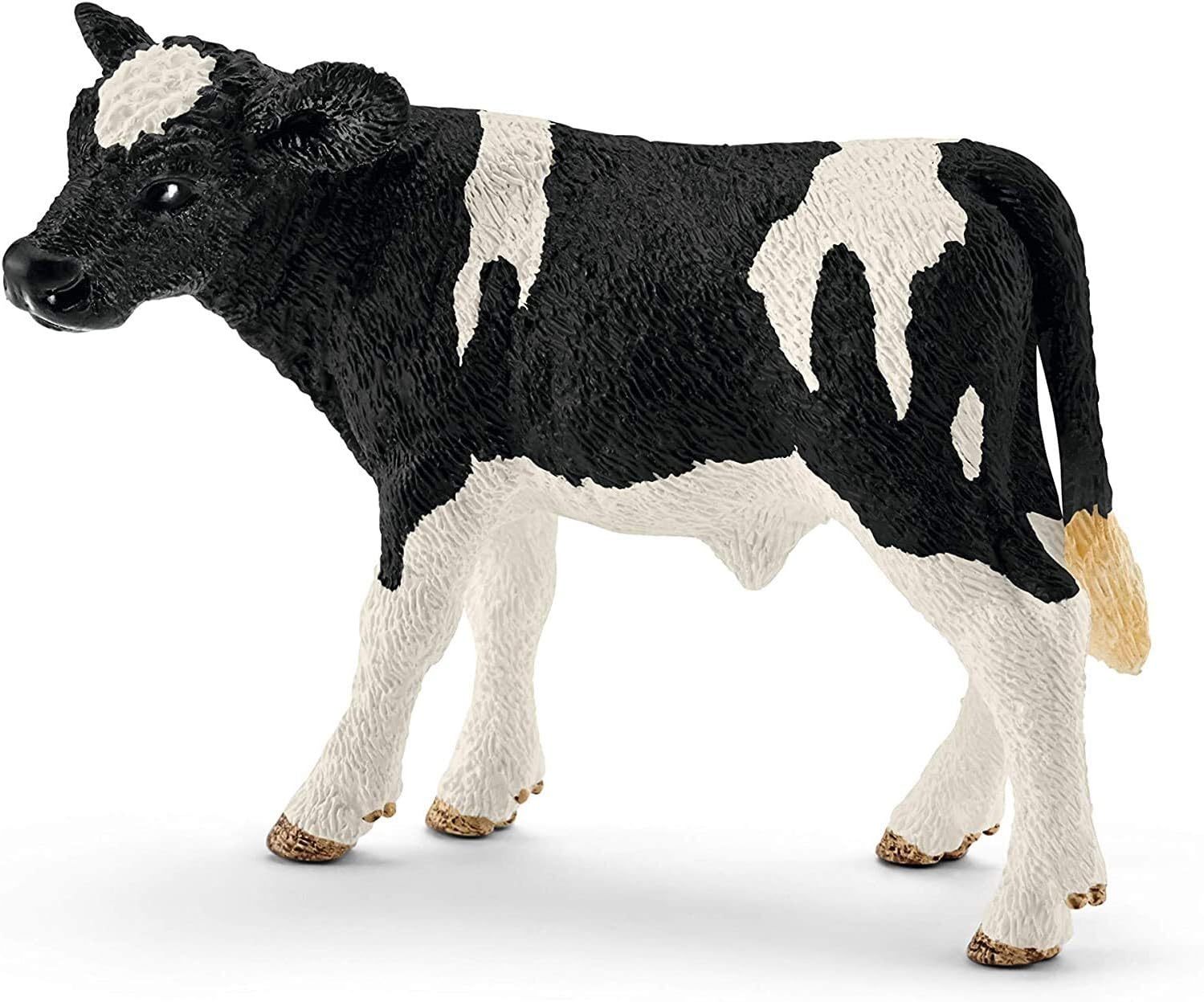 Schleich 13798 Holstein Calf - Realistic Farm Animal Figure for Imaginative Play
