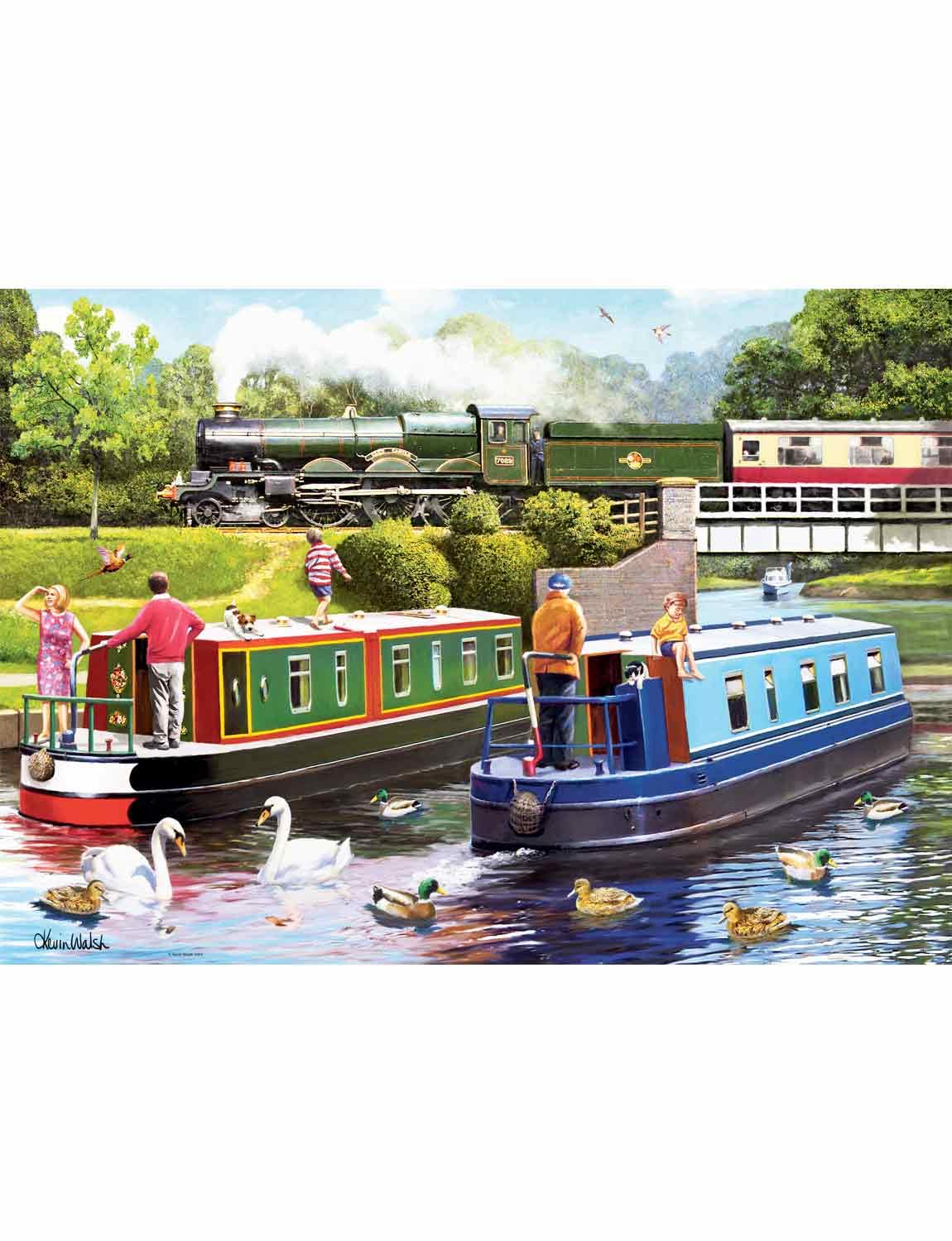 Ravensburger Leisure Days No. 10 Day on The Canal - 1000 Piece Jigsaw Puzzle