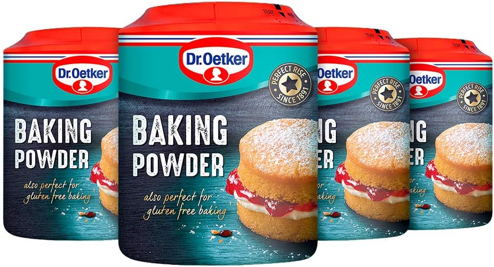 Dr. Oetker Gluten Free Baking Powder - Pack of 4 x 170g
