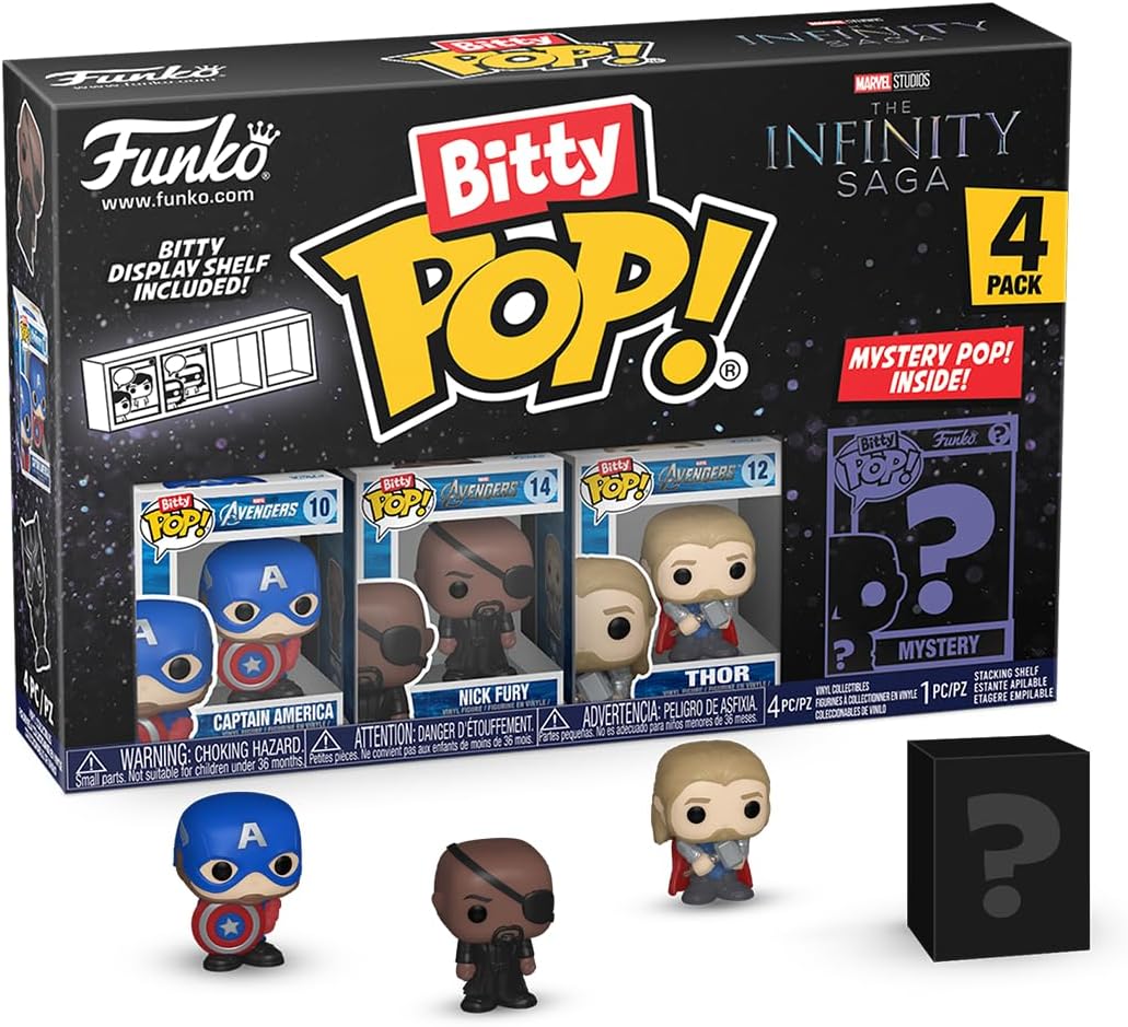 Funko Bitty Pop! Marvel - Captain America (Holding Shield) Vinyl Figure