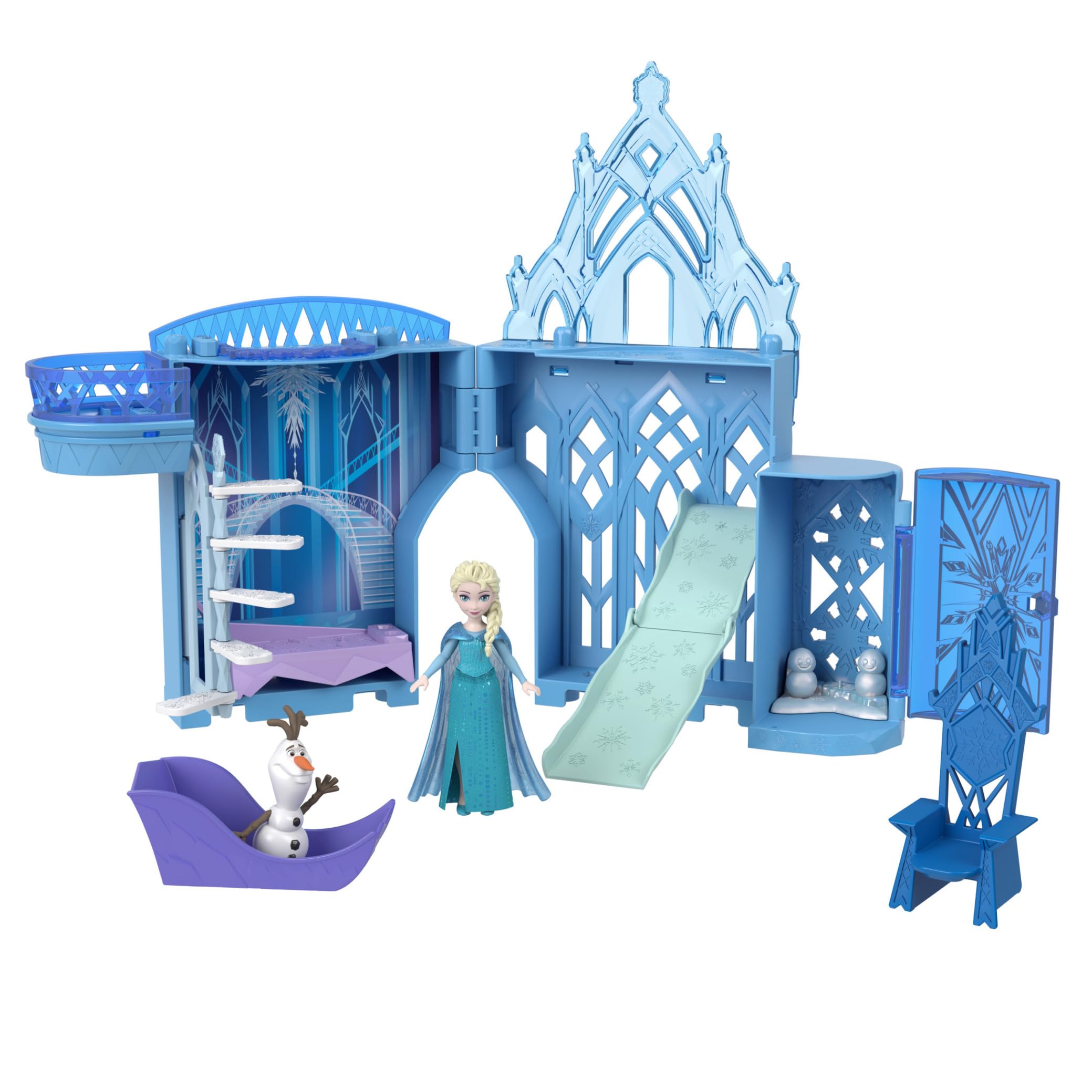 Mattel Disney Frozen Elsa Stackable Castle Doll House Playset - JDP63 Model