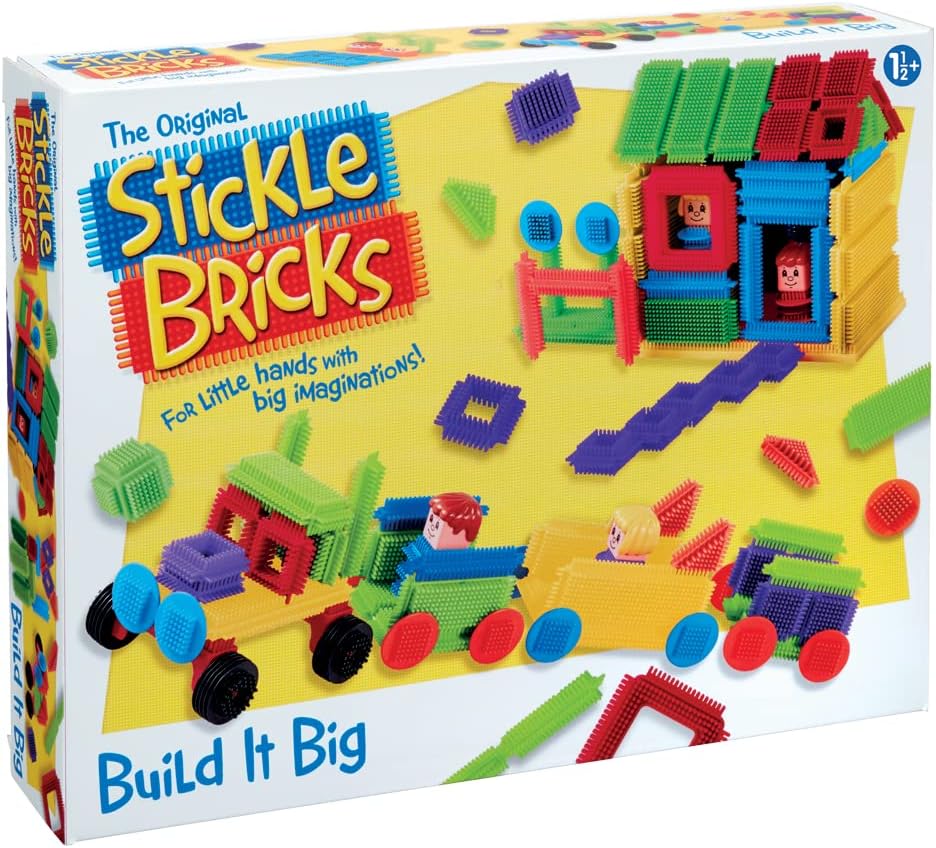 Stickle Bricks Build It Big - 84-Piece Building Set for Toddlers 18 Months+