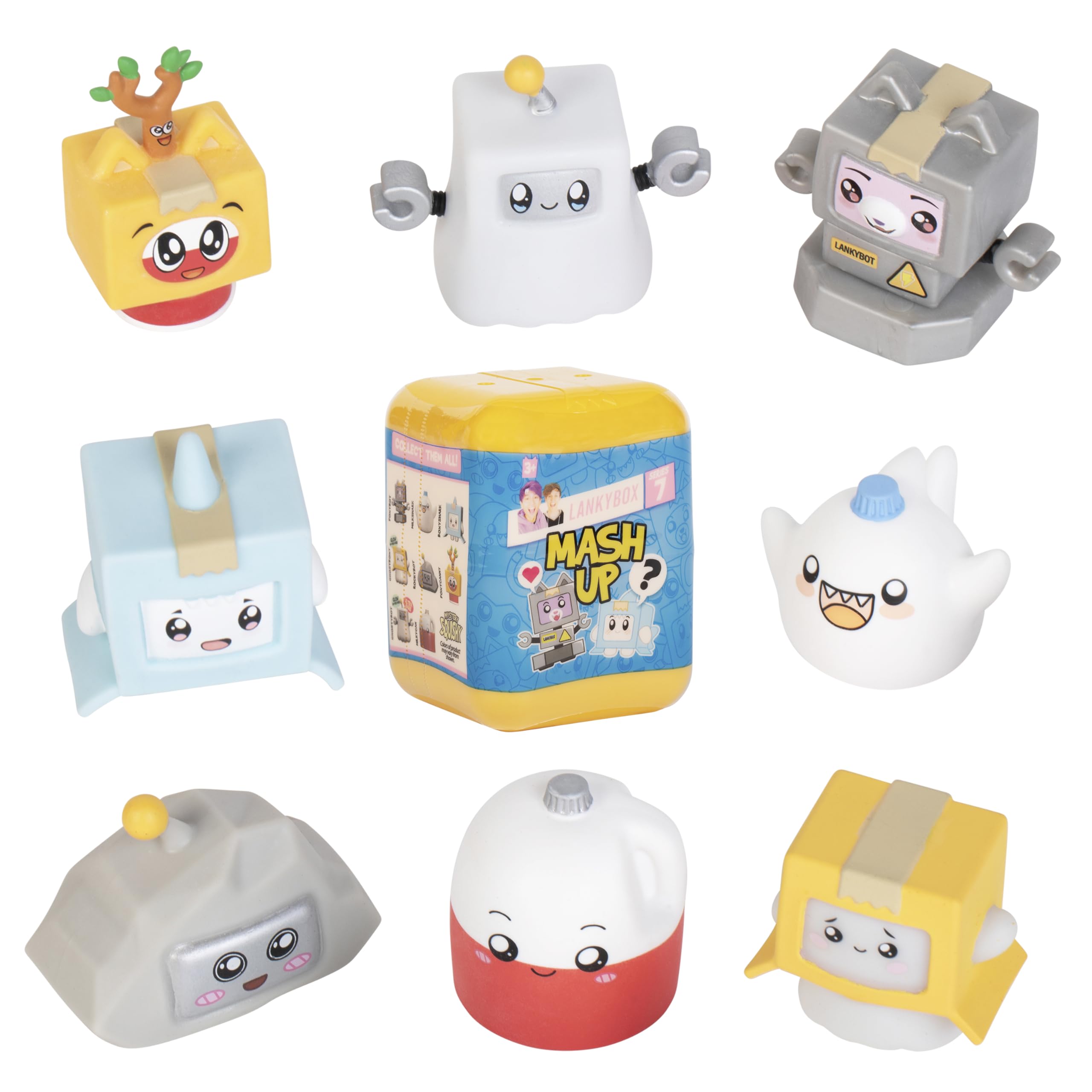 LankyBox Mini Mystery Squishies Series 7 - Collectible Mini Squishy Figures