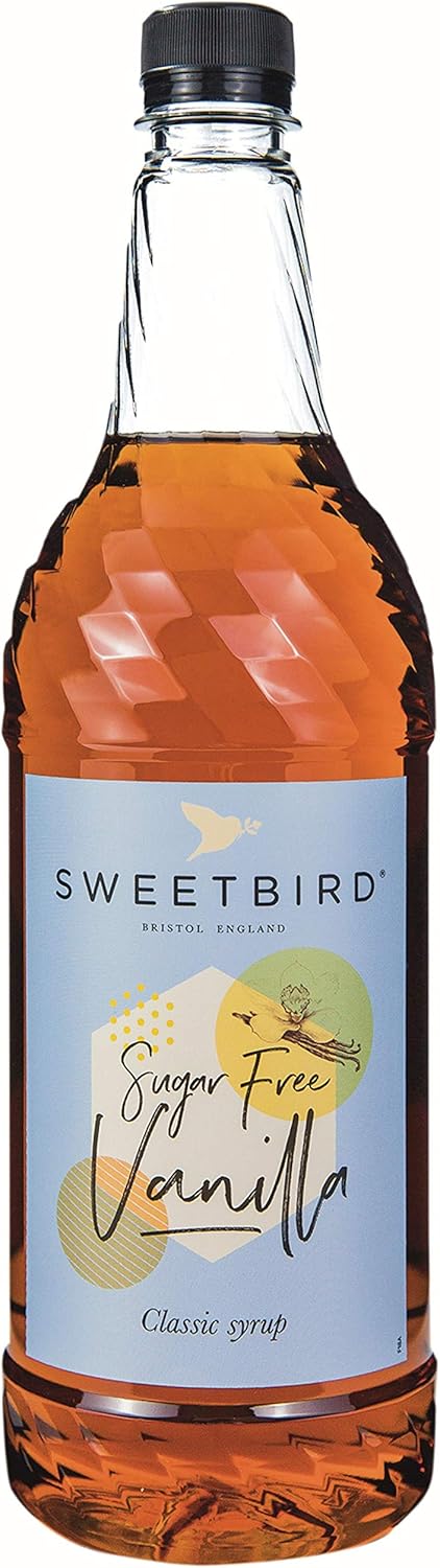 Sweetbird Sugar Free Vanilla Syrup 1 Litre | NSB503 | Vegan Friendly