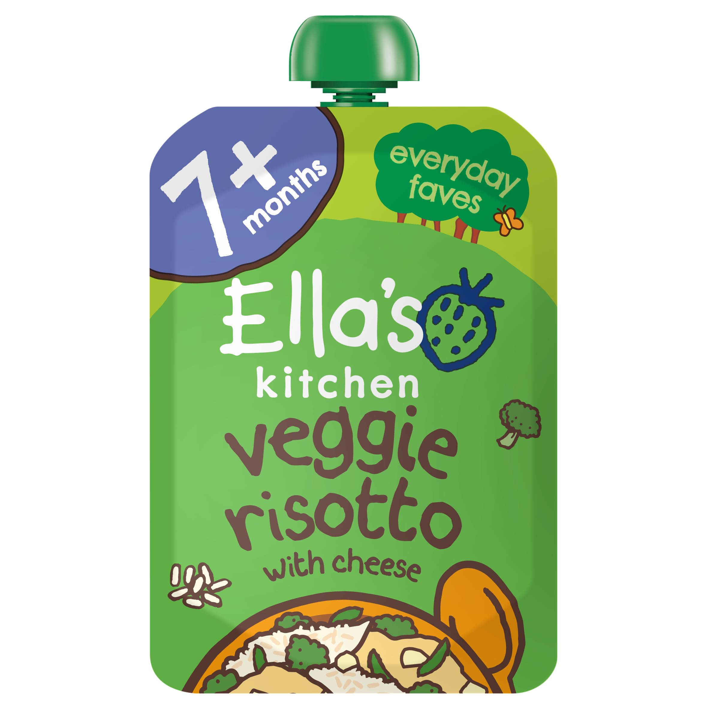 Ella's Kitchen - Groovy Greens Veggie Risotto with Cheese 130g