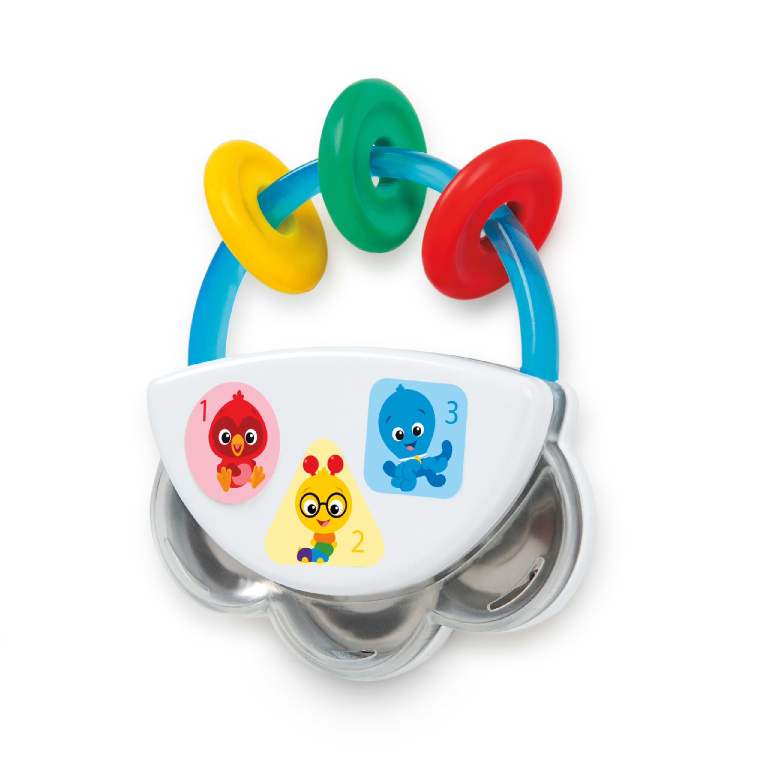 Baby Einstein Tiny Tambourine Musical Toy & Rattle - Multicolored, Model 12925