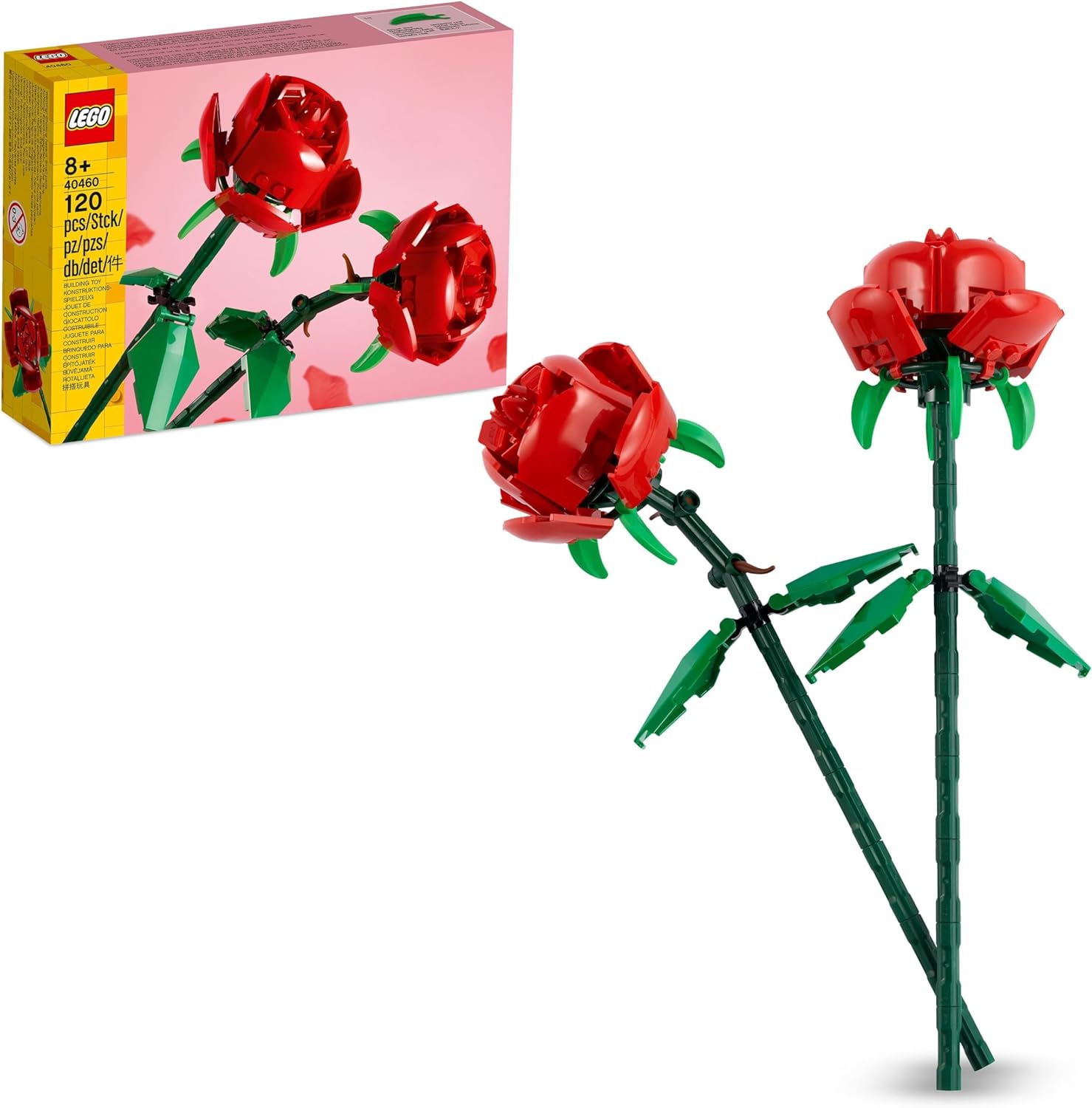 LEGO - Creator Roses 40460 Buildable Flower Bouquet Set for Home Decor