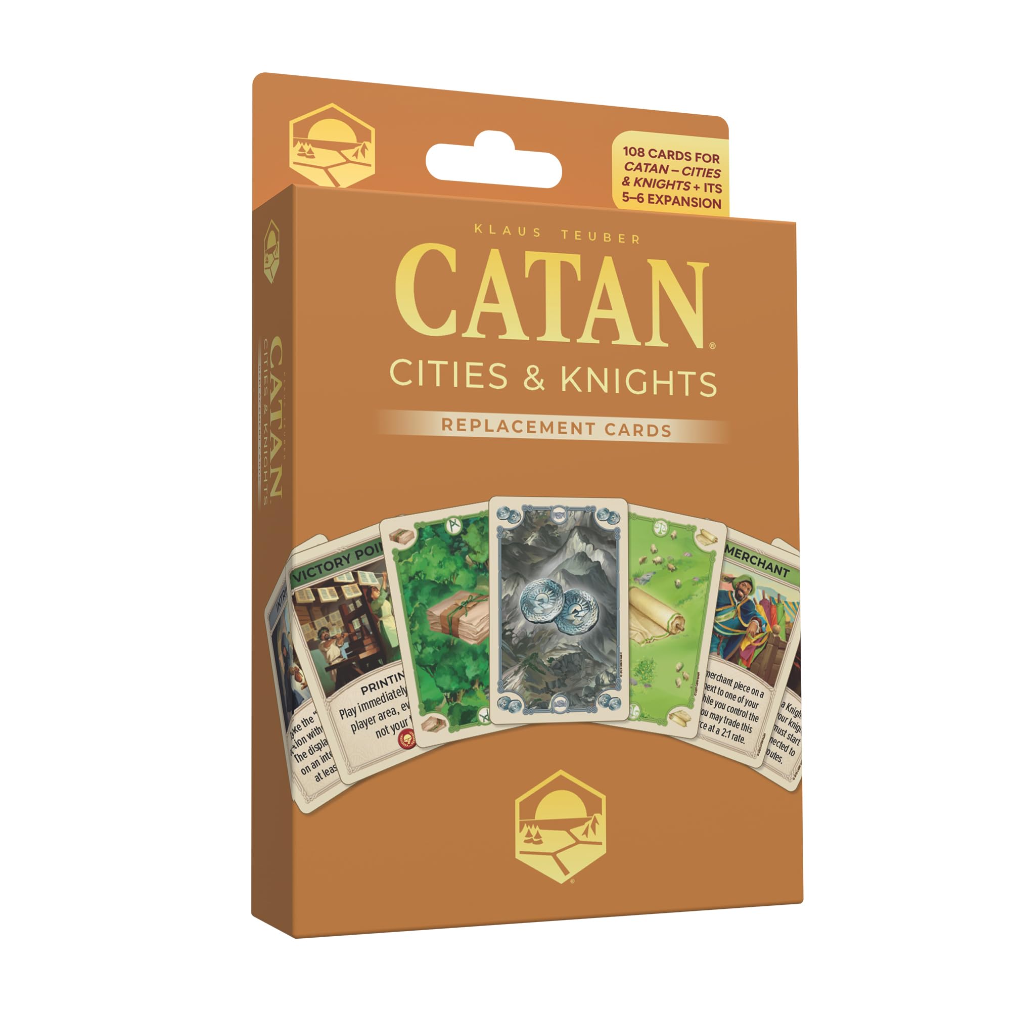 CATAN Cities & Knights Card Accessory Set (6th Edition) - Replacement Cards for Expansion
