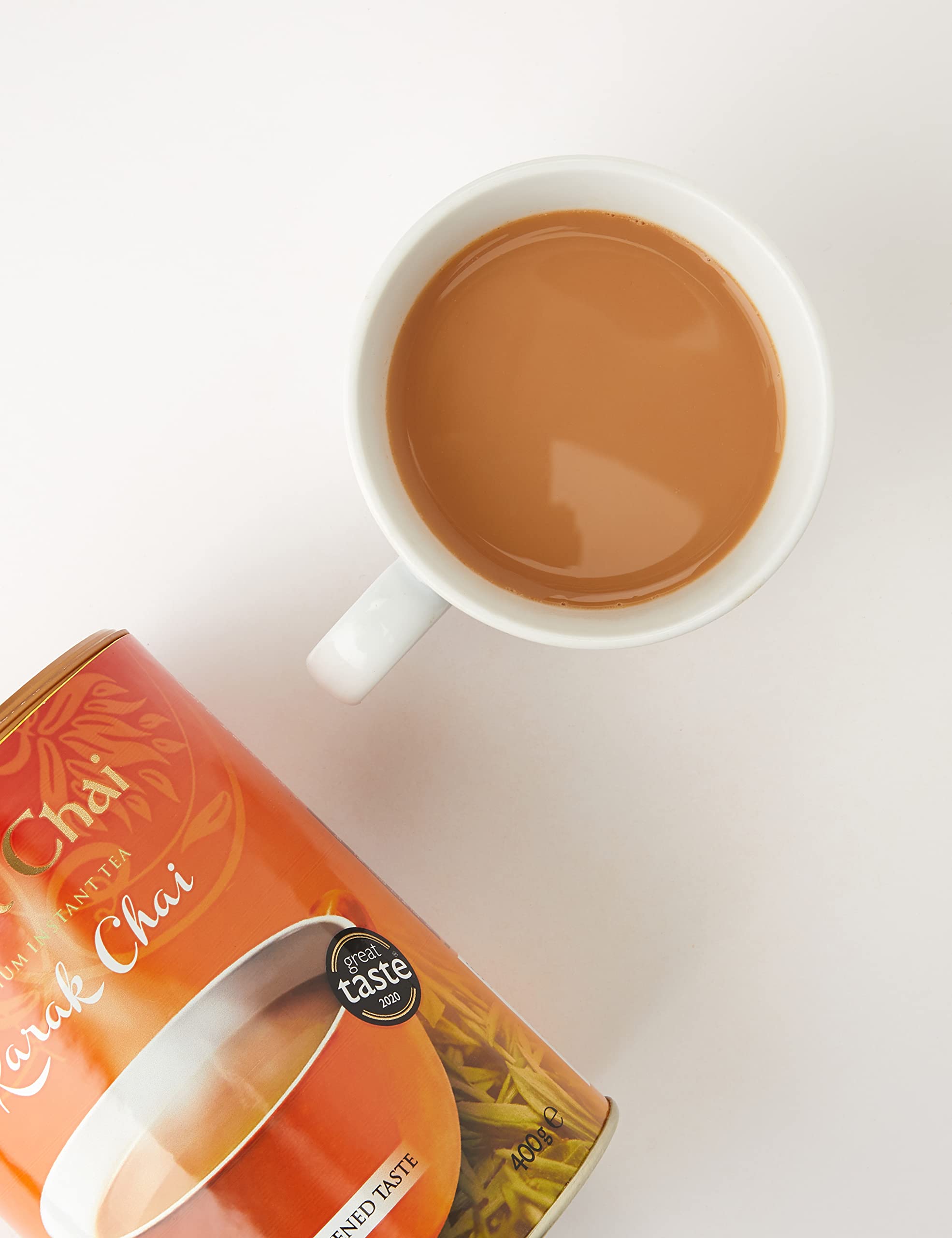 Royal Chai Karak Chai Unsweetened Tub | 400g | Instant Tea | Makes 20 Cups