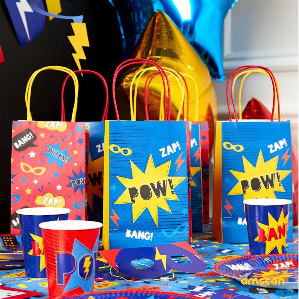 Amscan Superhero Birthday Party Paper Table Cover - 1.8 m