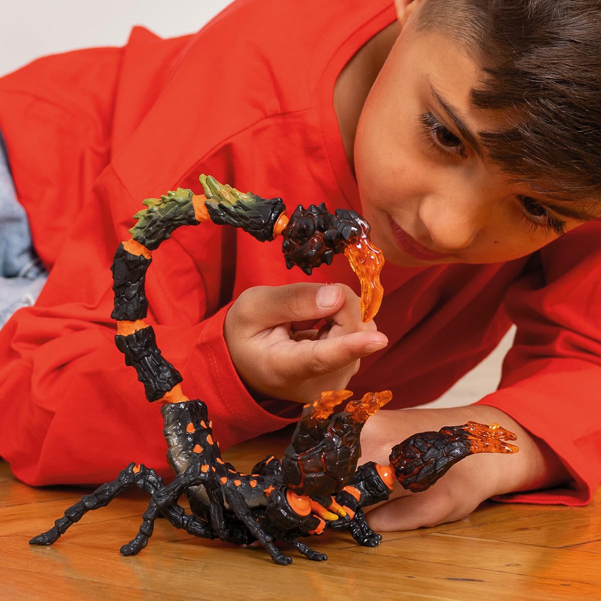 Schleich Eldrador Creatures Lava Scorpion 70142 - Action Figure with Movable and Rotating Parts for Kids Ages 7+