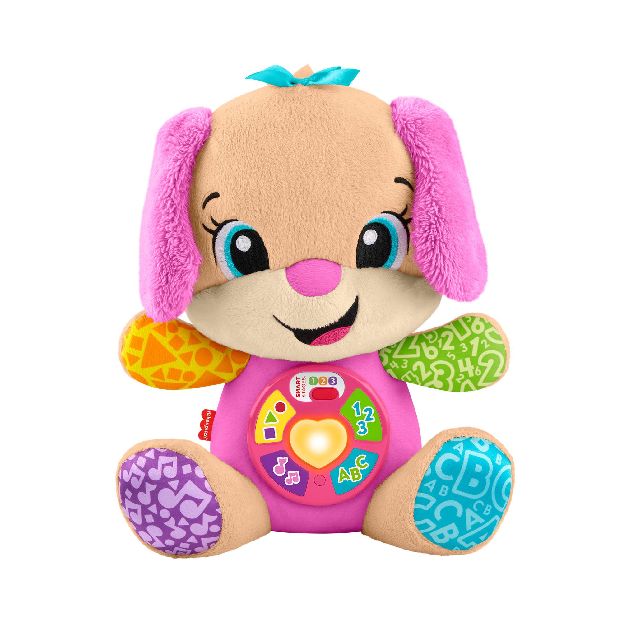 Fisher-Price Laugh & Learn Smart Stages Sis - Plush Musical Learning Toy for Babies 6M+