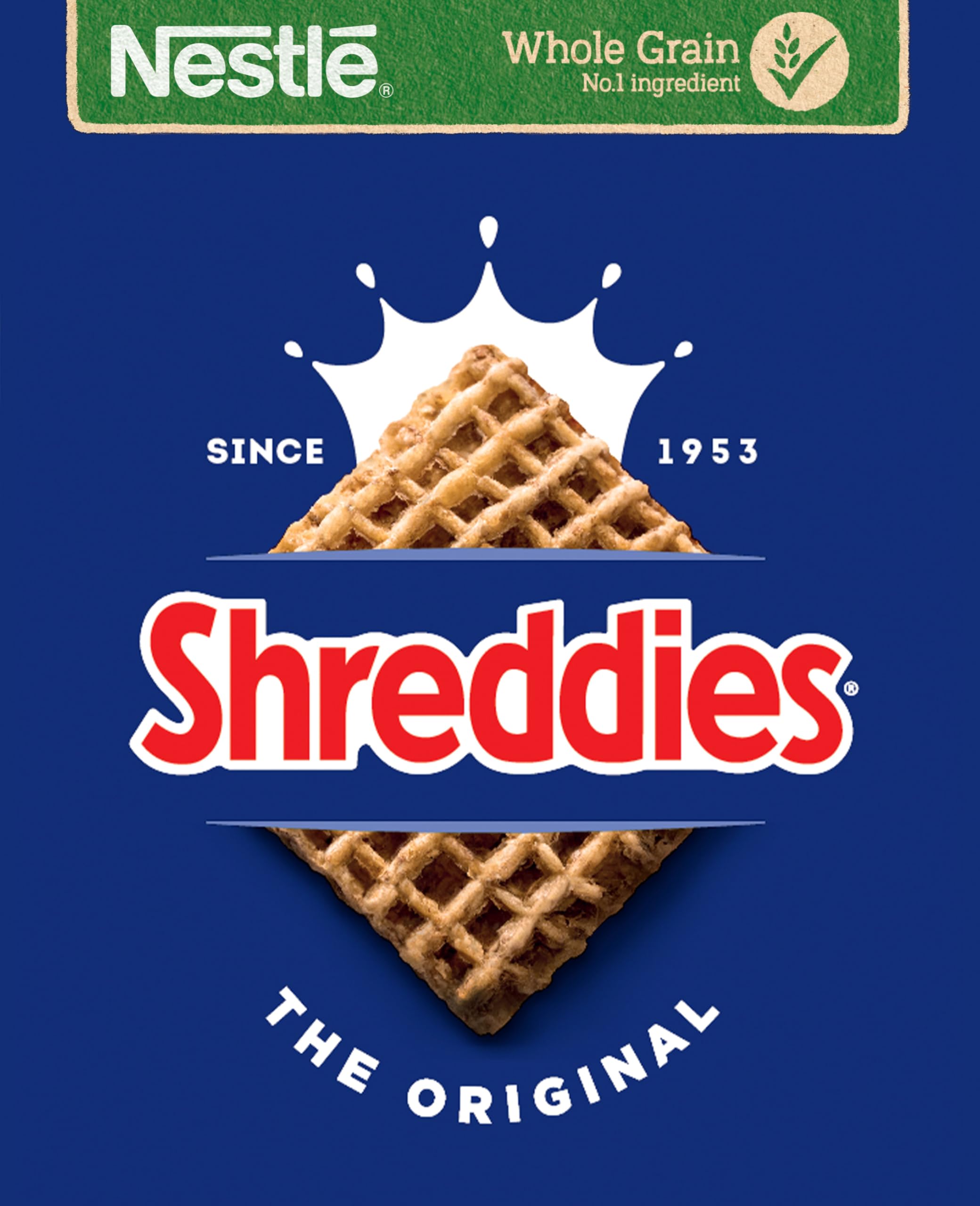 Nestlé Shreddies Original Cereal 1.1kg - High Fibre Whole Grain Breakfast Cereal