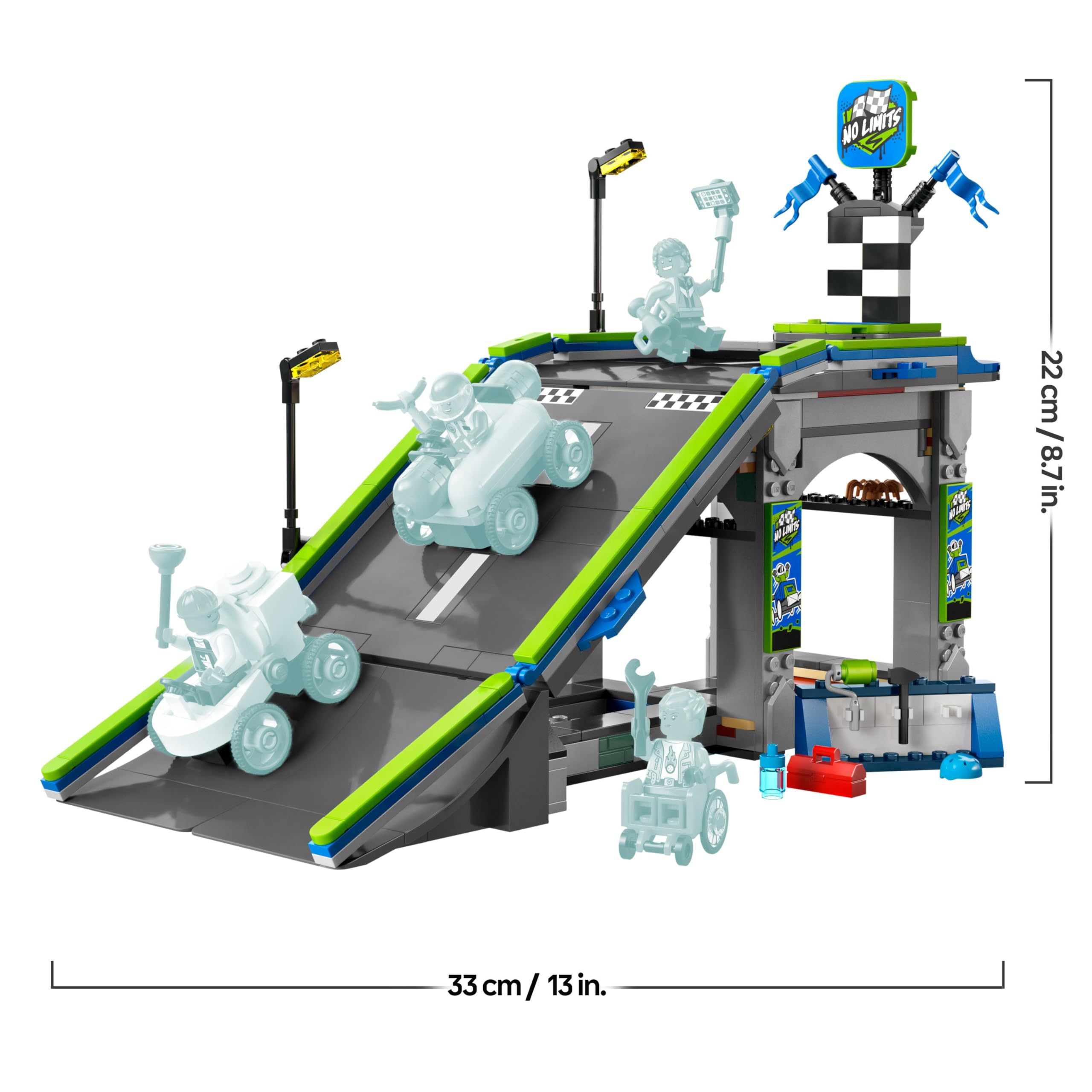 LEGO City No Limits: Race Car Ramp Track Set - Building Toy for 6+ Year Olds