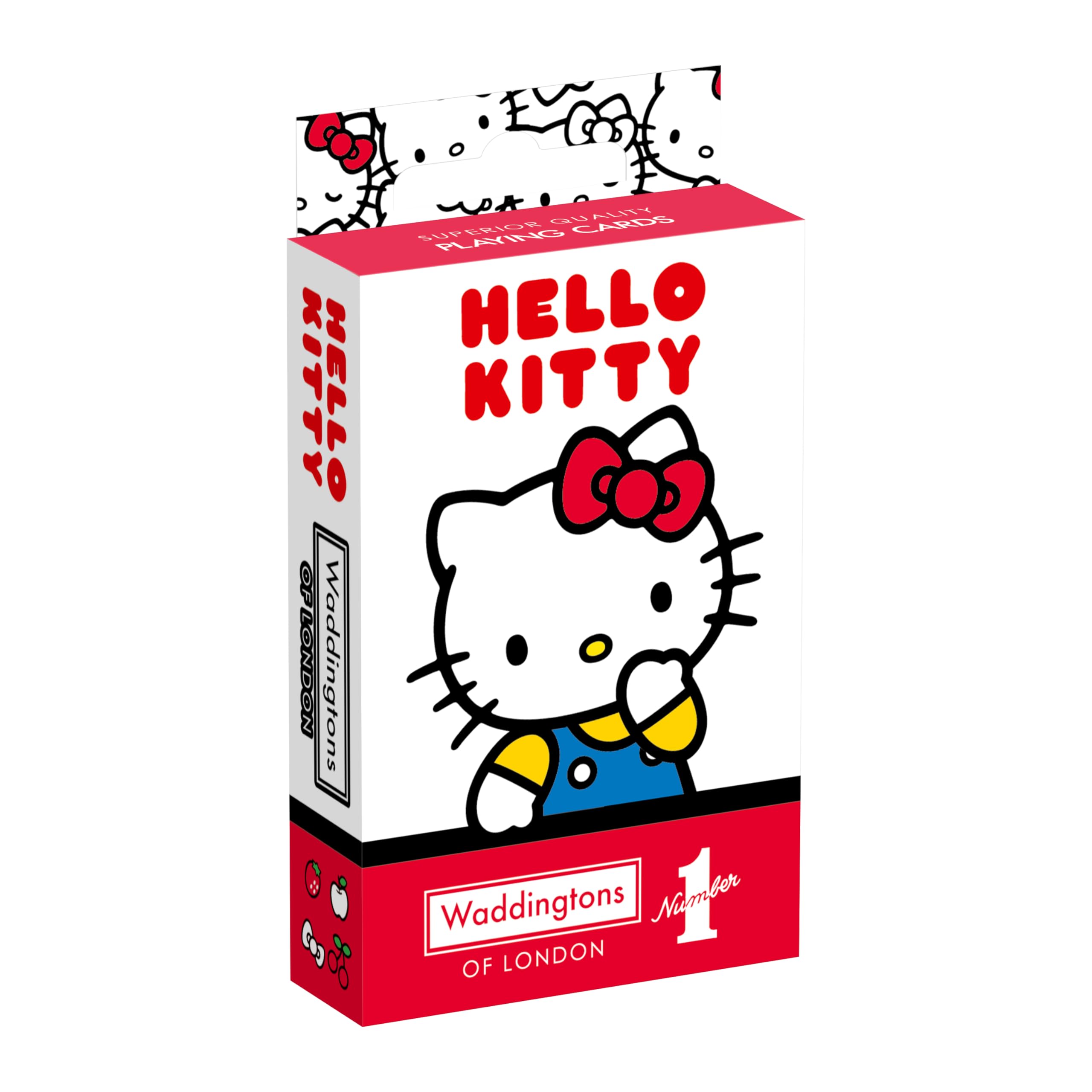 Waddingtons Number 1 Hello Kitty Playing Cards – 52-Card Deck with Jokers for Snap, Rummy, Poker & More