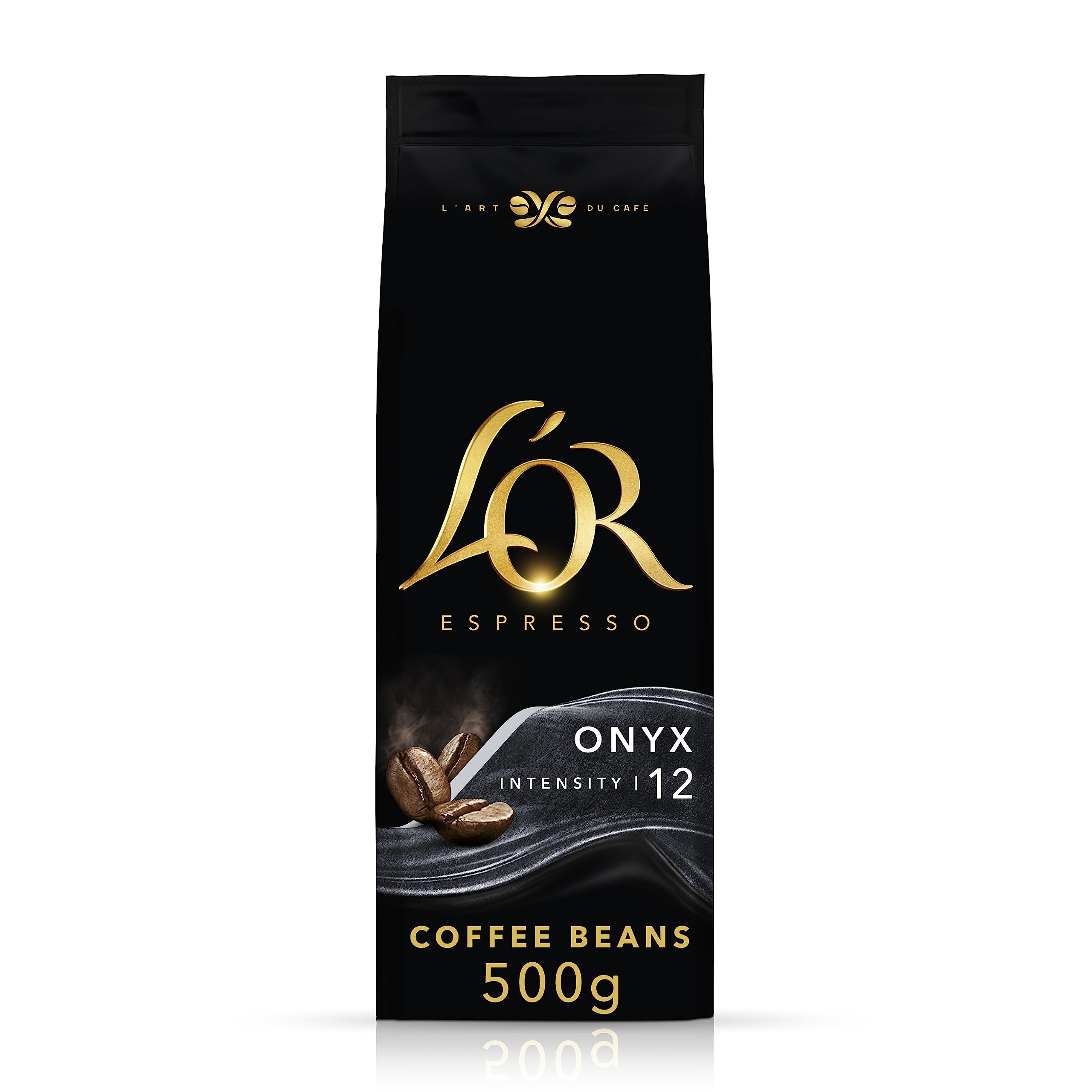L"OR Espresso Onyx Coffee Beans 500g - Intense Dark Roast Blend