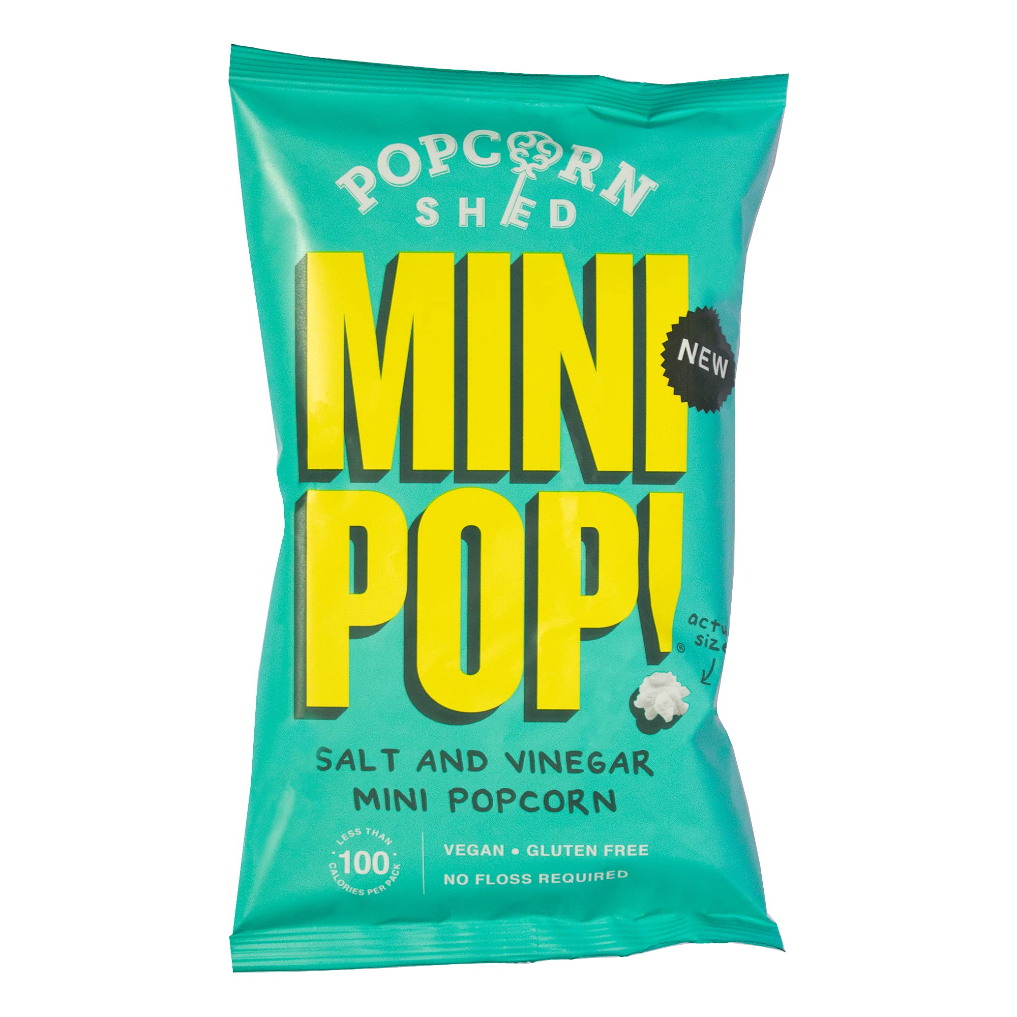Popcorn Shed MiniPop! Salt & Vinegar Flavour Vegan Popcorn Snack