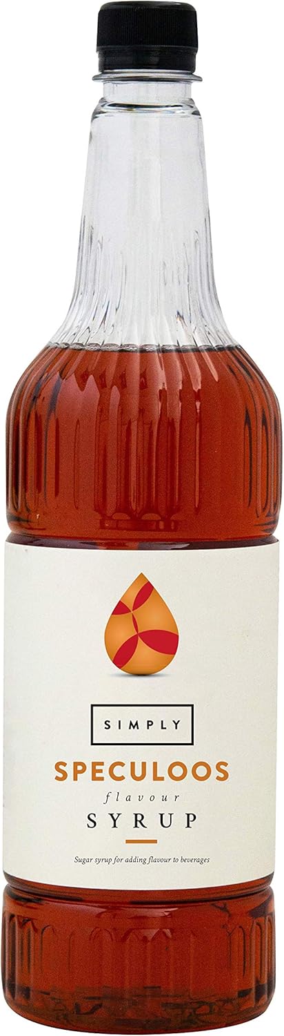 Simply Speculoos Syrup 1 Litre - Cinnamon Biscuit Flavoured Syrup for Drinks