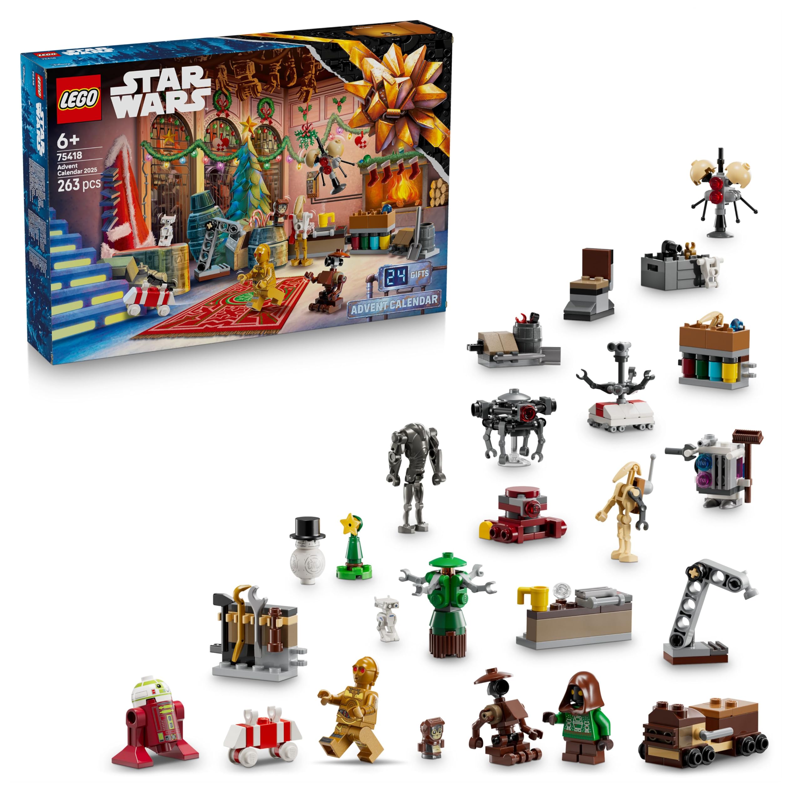 LEGO Star Wars Advent Calendar 2025 - 263-Piece Building Set for 6+ Year Olds