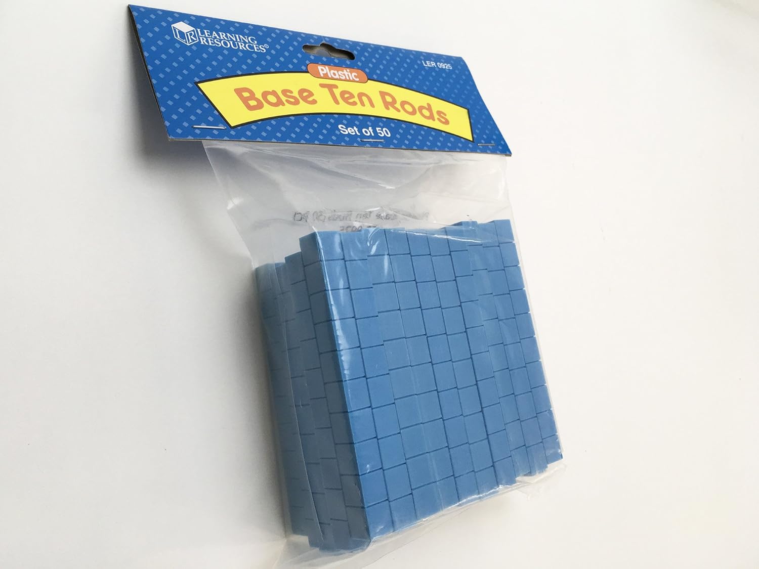 Learning Resources Grooved Plastic Base Ten Rods - Educational Math Manipulatives for Ages 6-10