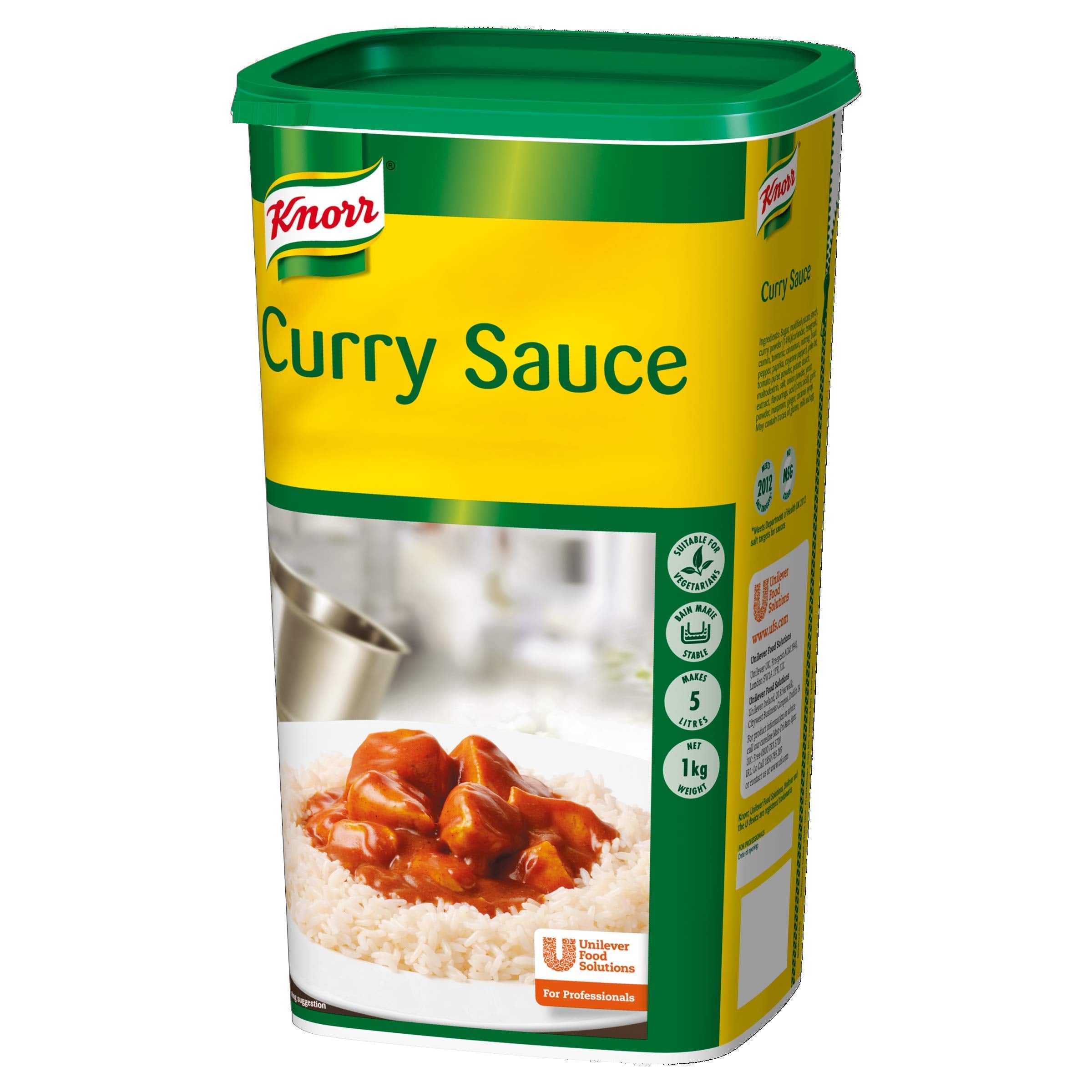 Knorr Curry Sauce Mix, 1kg - Makes 5L, Vegetarian, No Added MSG
