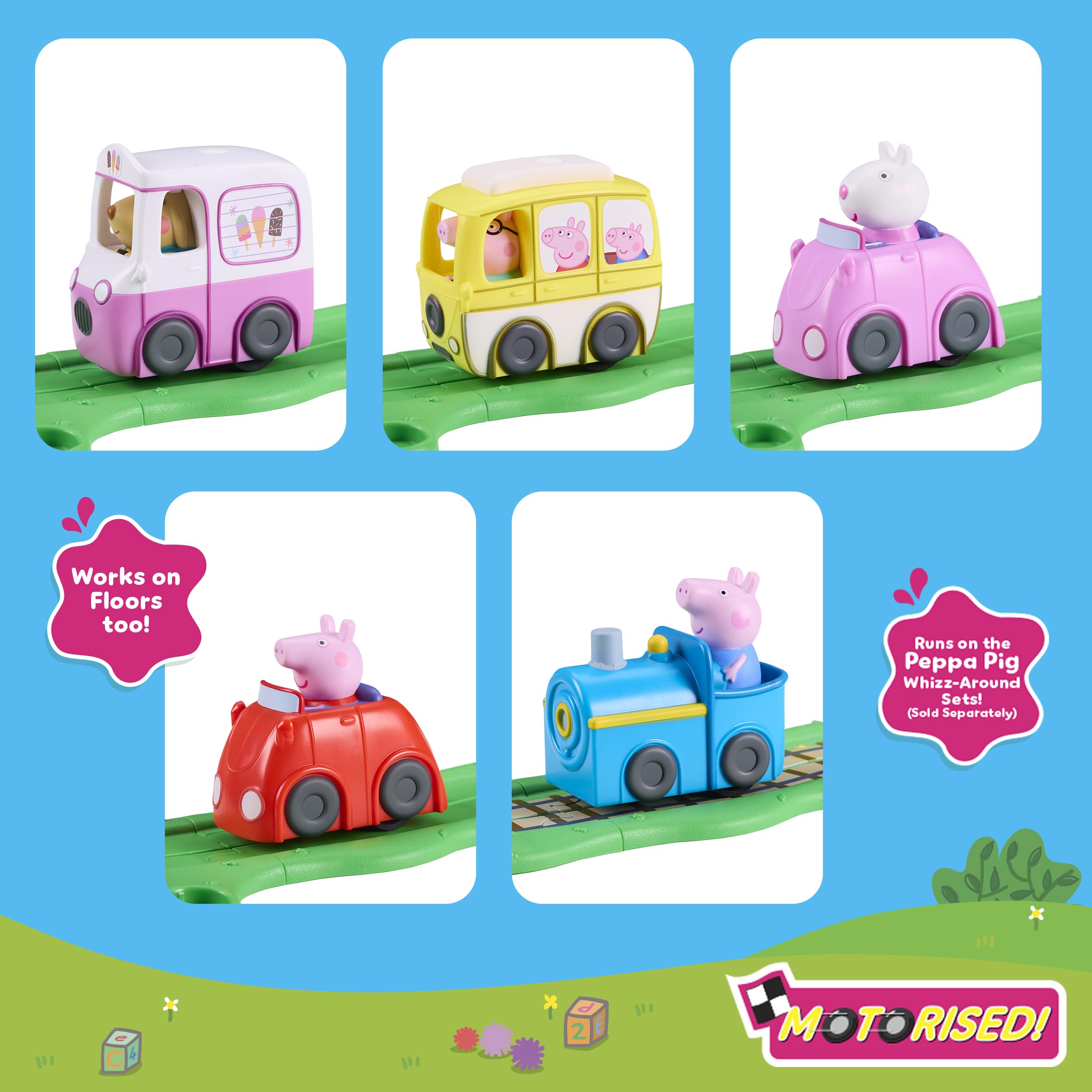 Peppa Pig Whizz Around Suzy Sheep's Little Pink Car - Motorised Vehicle for Toddlers 2+