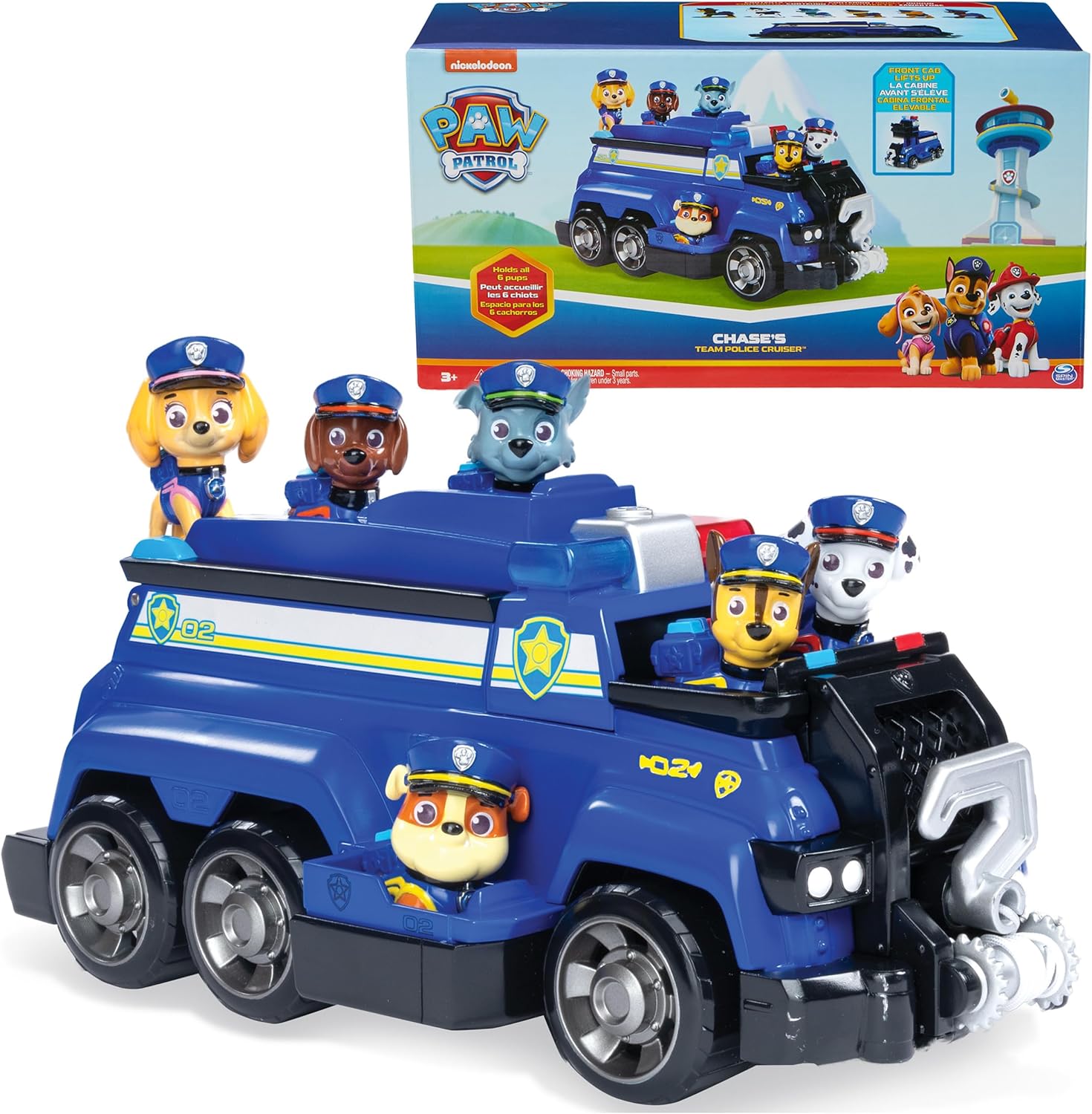 Paw Patrol Team Cruiser - Large Vehicle with 6 Action Figures for Ages 3+
