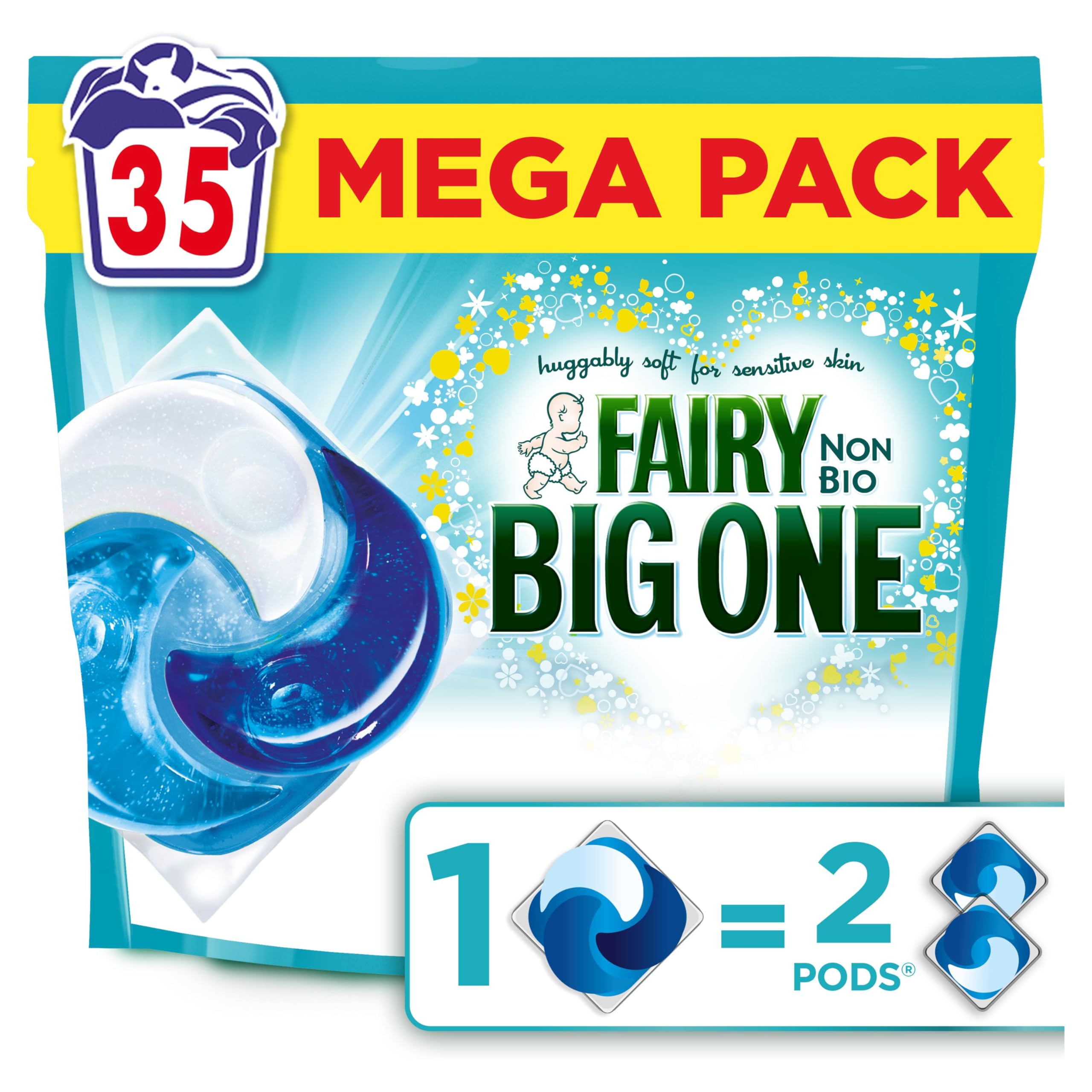Fairy - Non Bio The Big One PODS® Washing Liquid Laundry Detergent Capsules