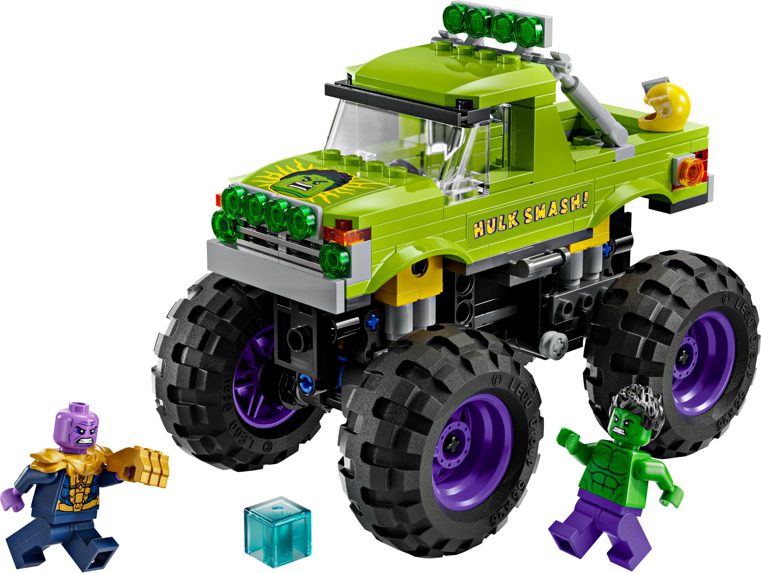 LEGO Marvel The Hulk Truck vs. Thanos - Super Hero Building Toy with Minifigures for Ages 7+