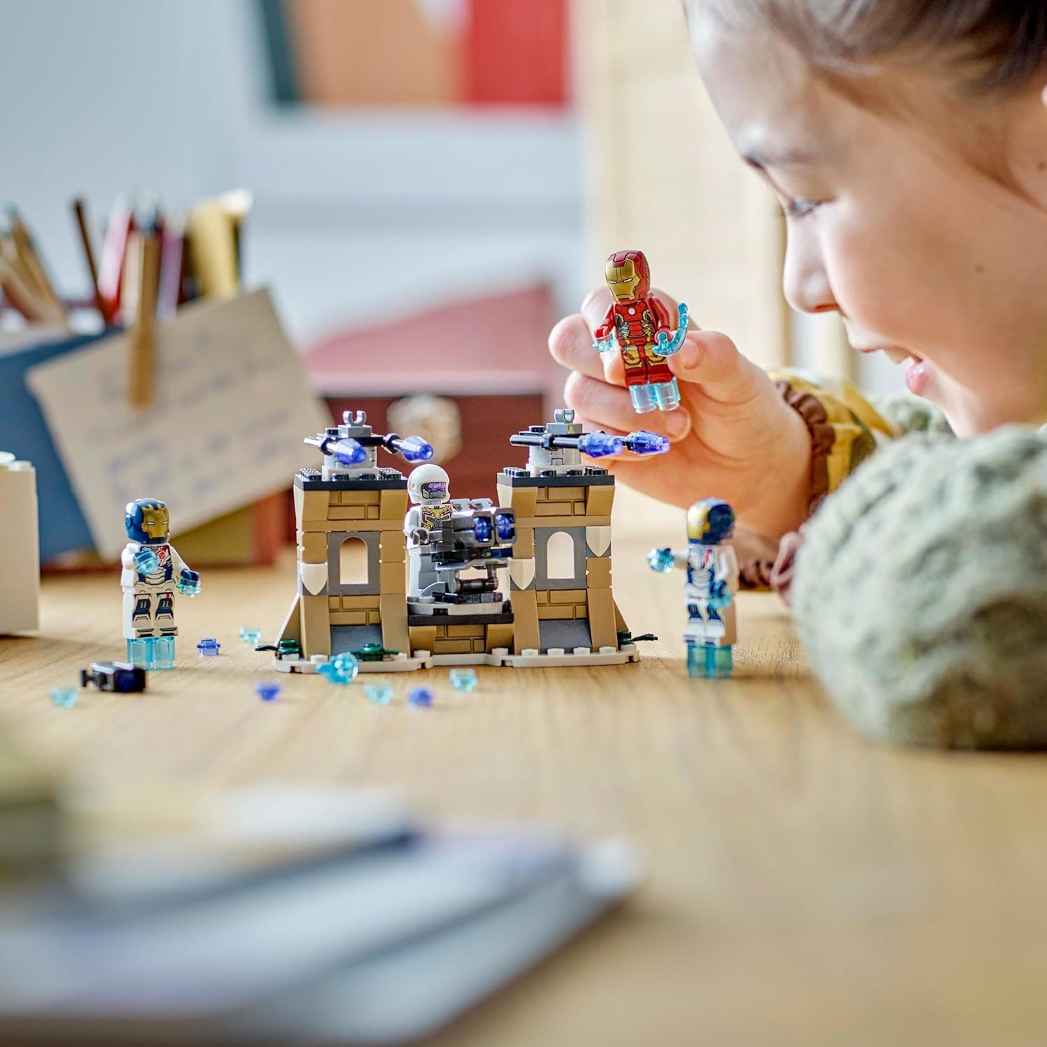 LEGO Marvel Iron Man & Iron Legion vs. Hydra Soldier Building Set - Action Playset for Ages 6+