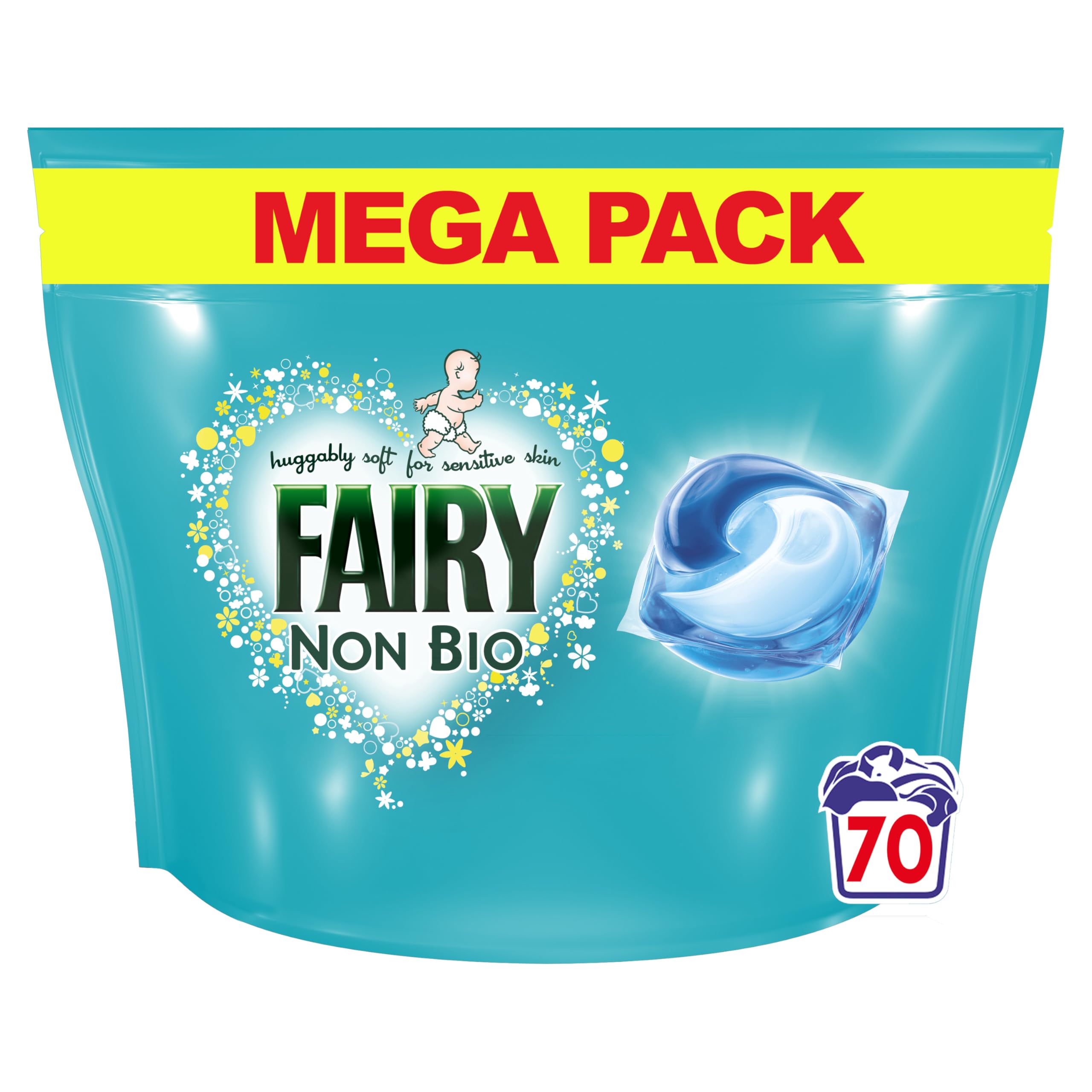 Fairy Non Bio - PODS® Washing Liquid Capsules for Sensitive Skin, 70 Washes