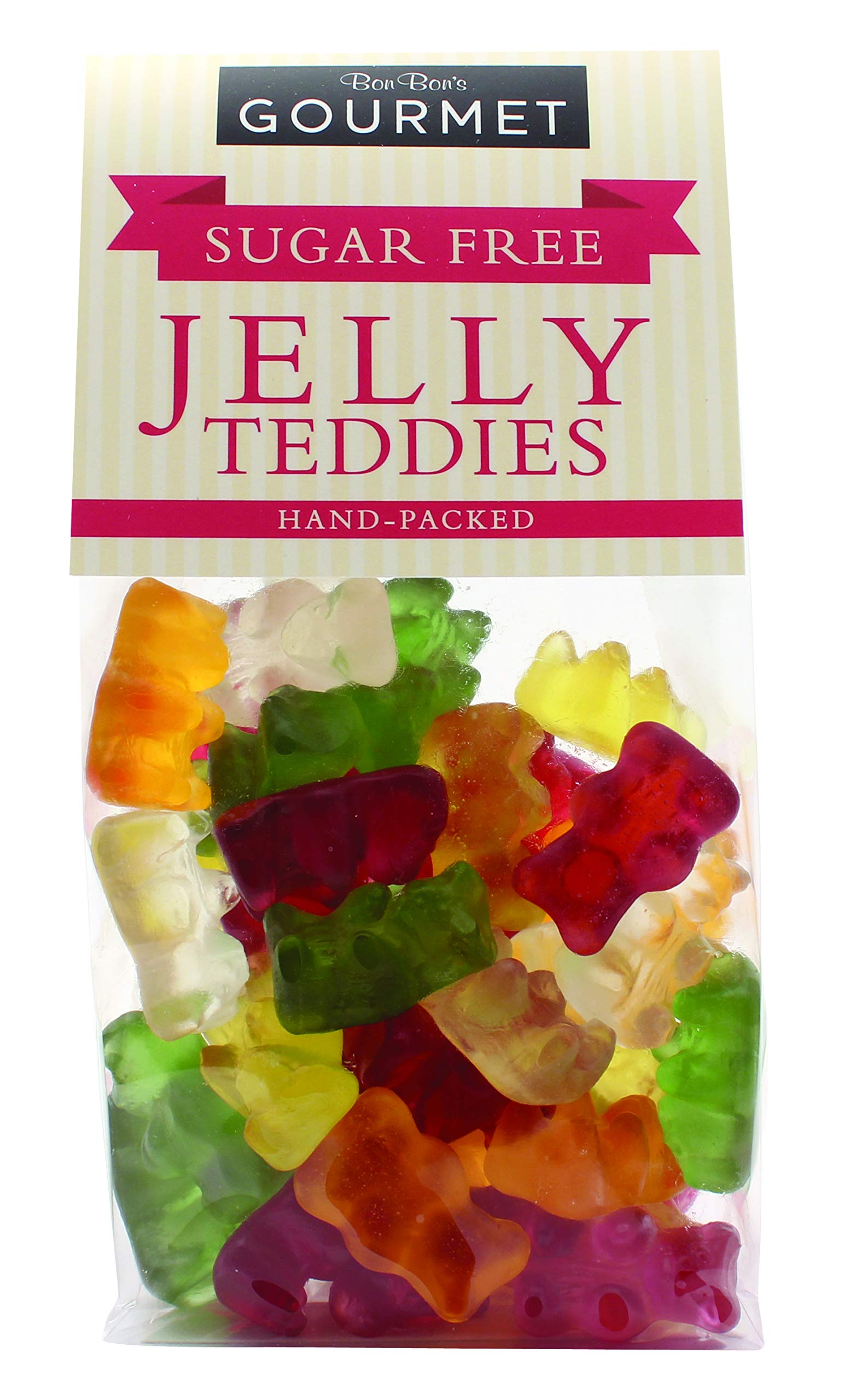 Bon Bons Sugar Free Jelly Teddies - Assorted Fruit Flavors, 160 g