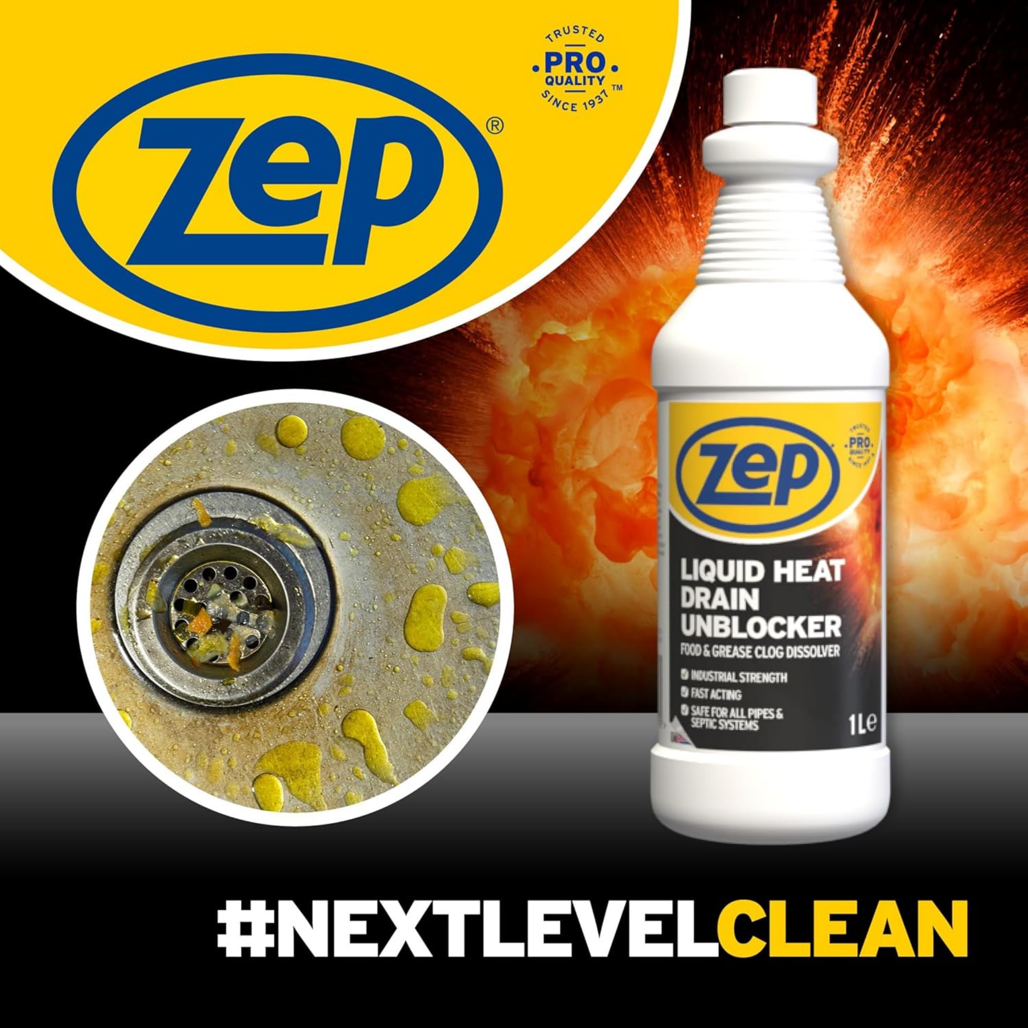 Zep Commercial - Liquid Heat Drain Unblocker
