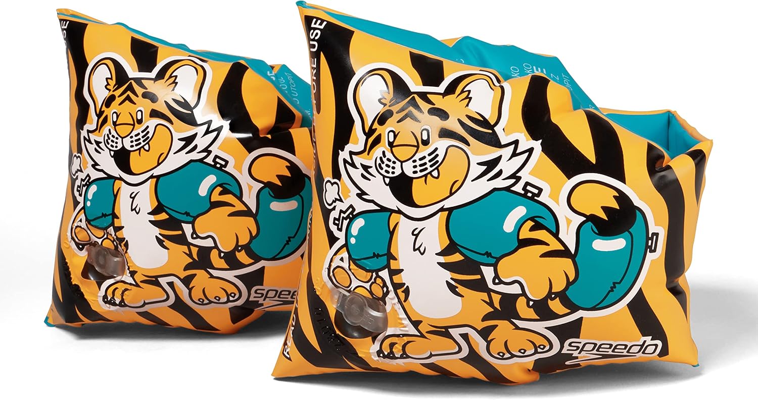 Aanadi the Bengali Tiger Cub Printed Armbands - Orange
