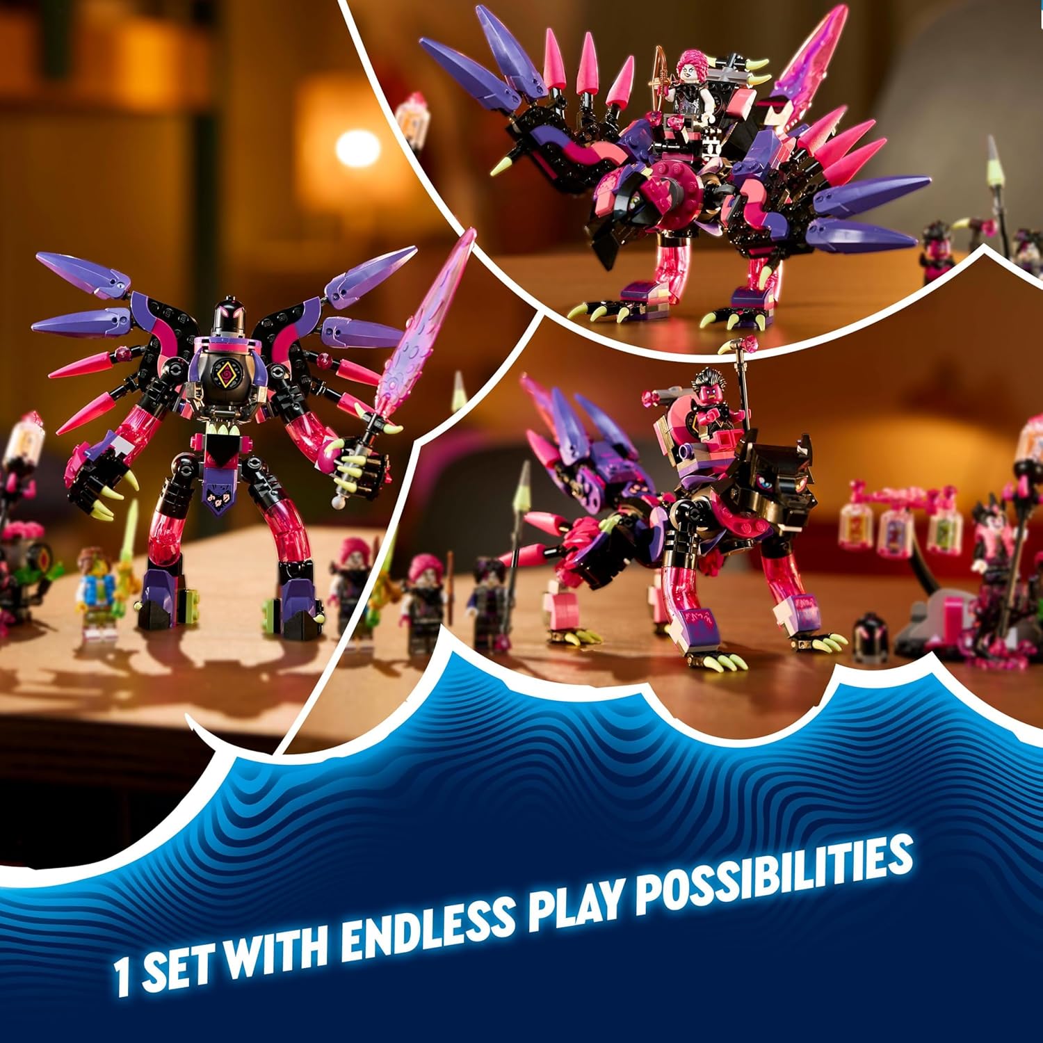 LEGO DREAMZzz The Never Witch’s Nightmare Creatures Set - Building Playset for Ages 9+