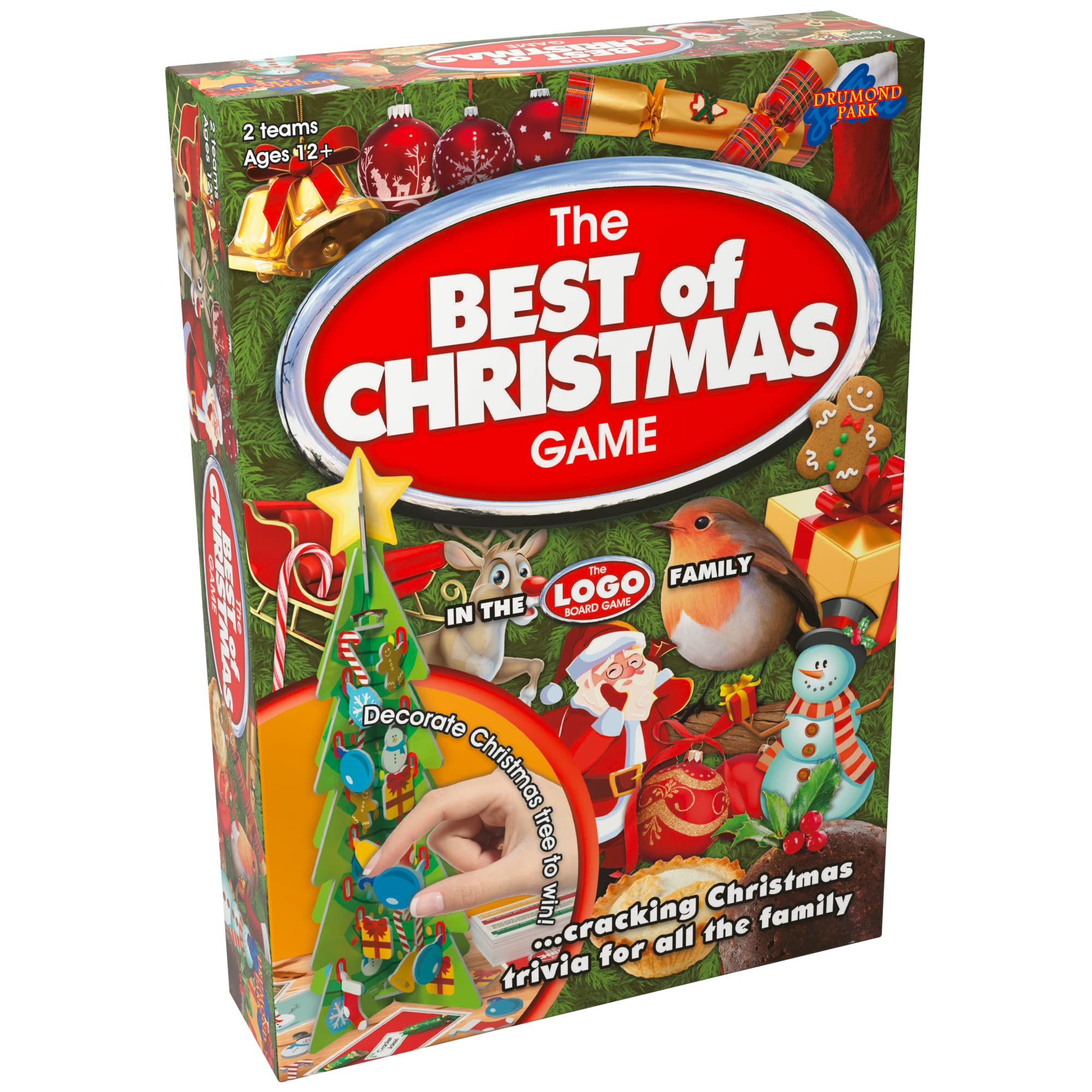 Drumond Park The Best of Christmas Family Board Game - Cracking Christmas Trivia Game for Adults and Kids