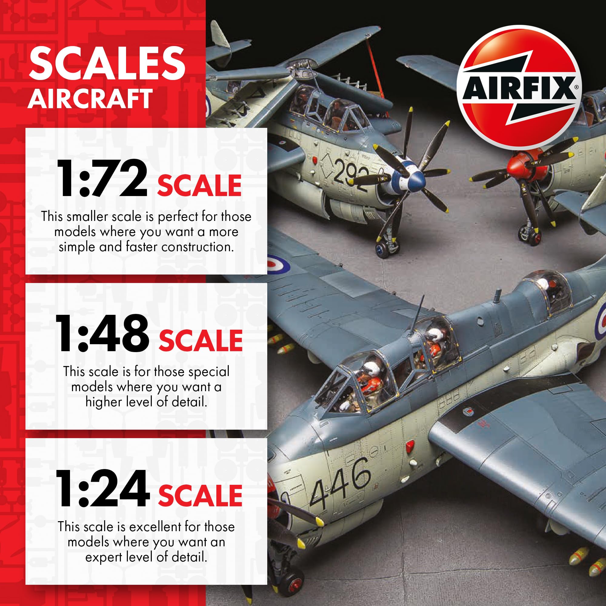 Airfix A55013 North American P-51D Mustang Model Kit - Beginner Plastic Aircraft Building Set for Ages 8+